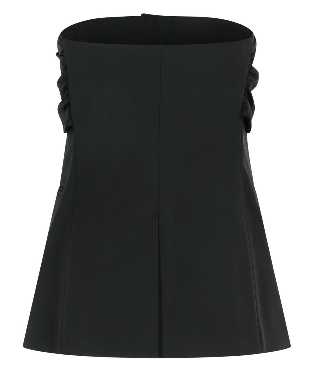 MAX MARA Черная шерстяная блузы, фото 3