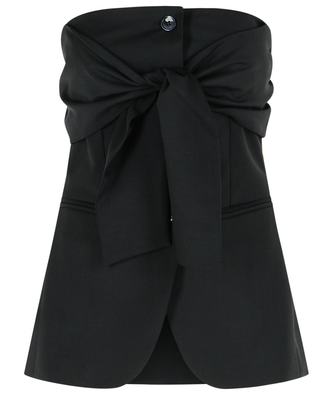 MAX MARA Черная шерстяная блузы, фото 1