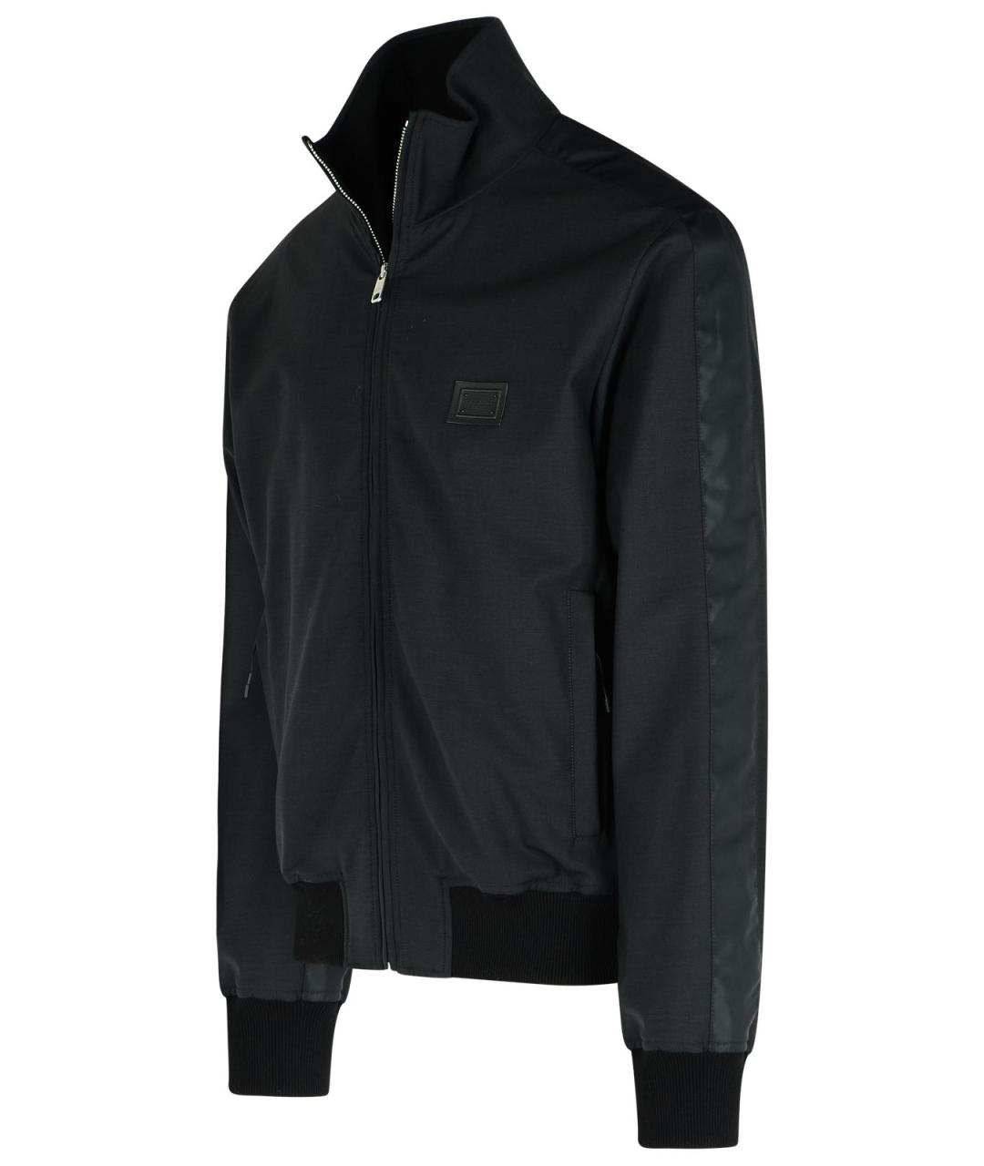 DOLCE&GABBANA Черная шерстяная куртка, фото 2