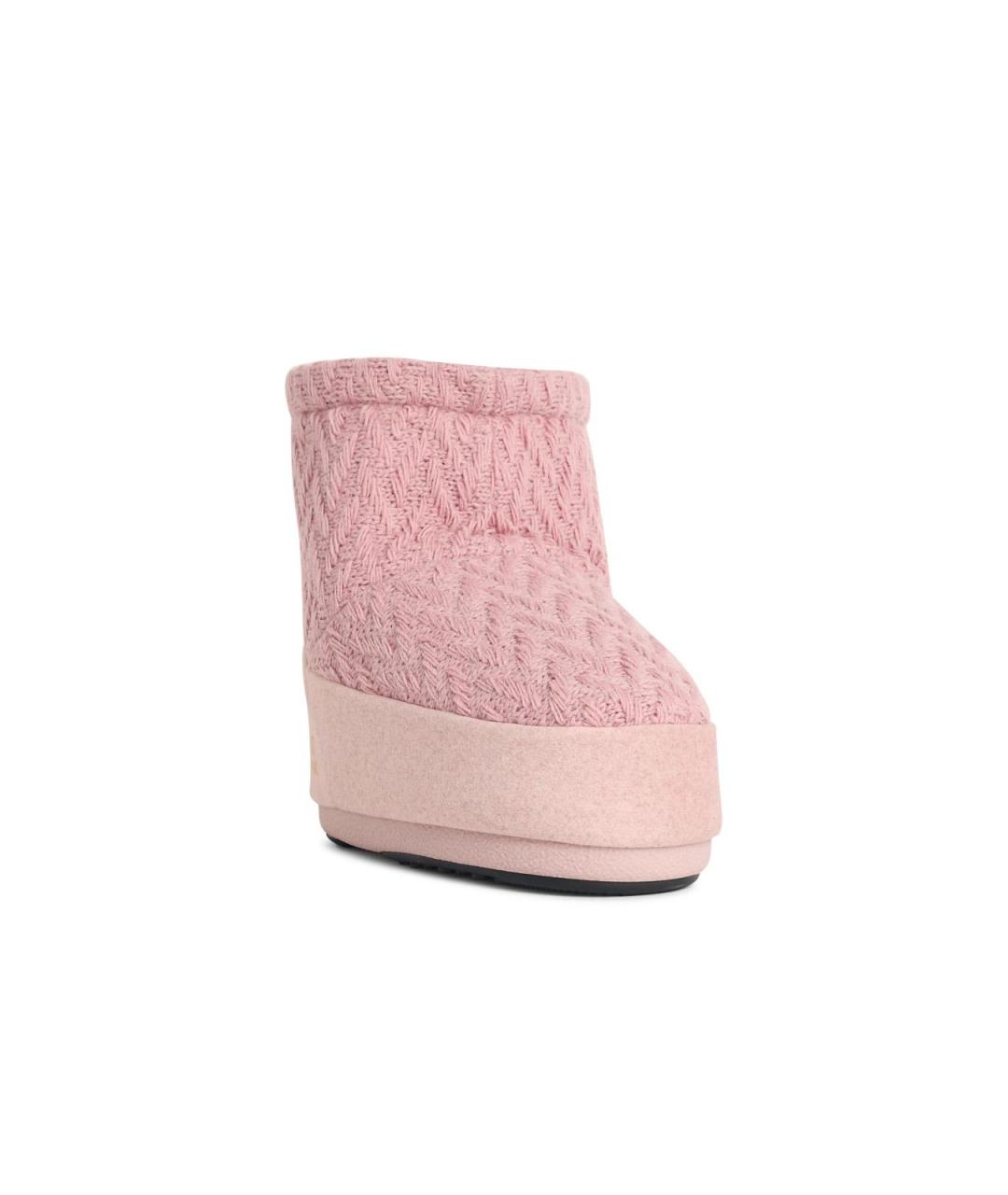 MOON BOOT Розовые полусапоги, фото 2
