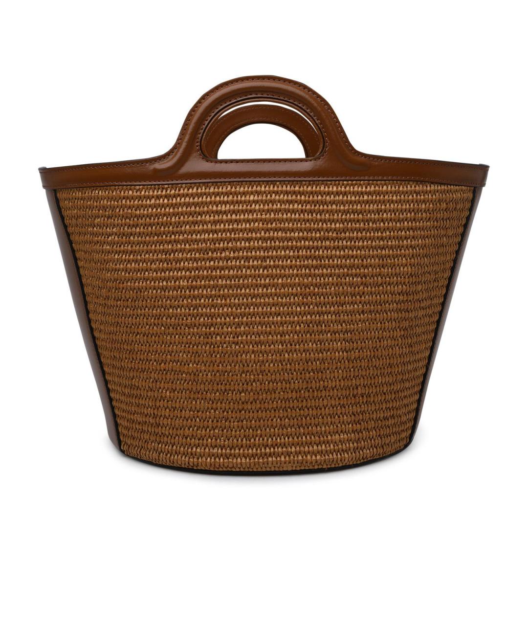 MARNI Коричневая хлопковая сумка тоут, фото 3