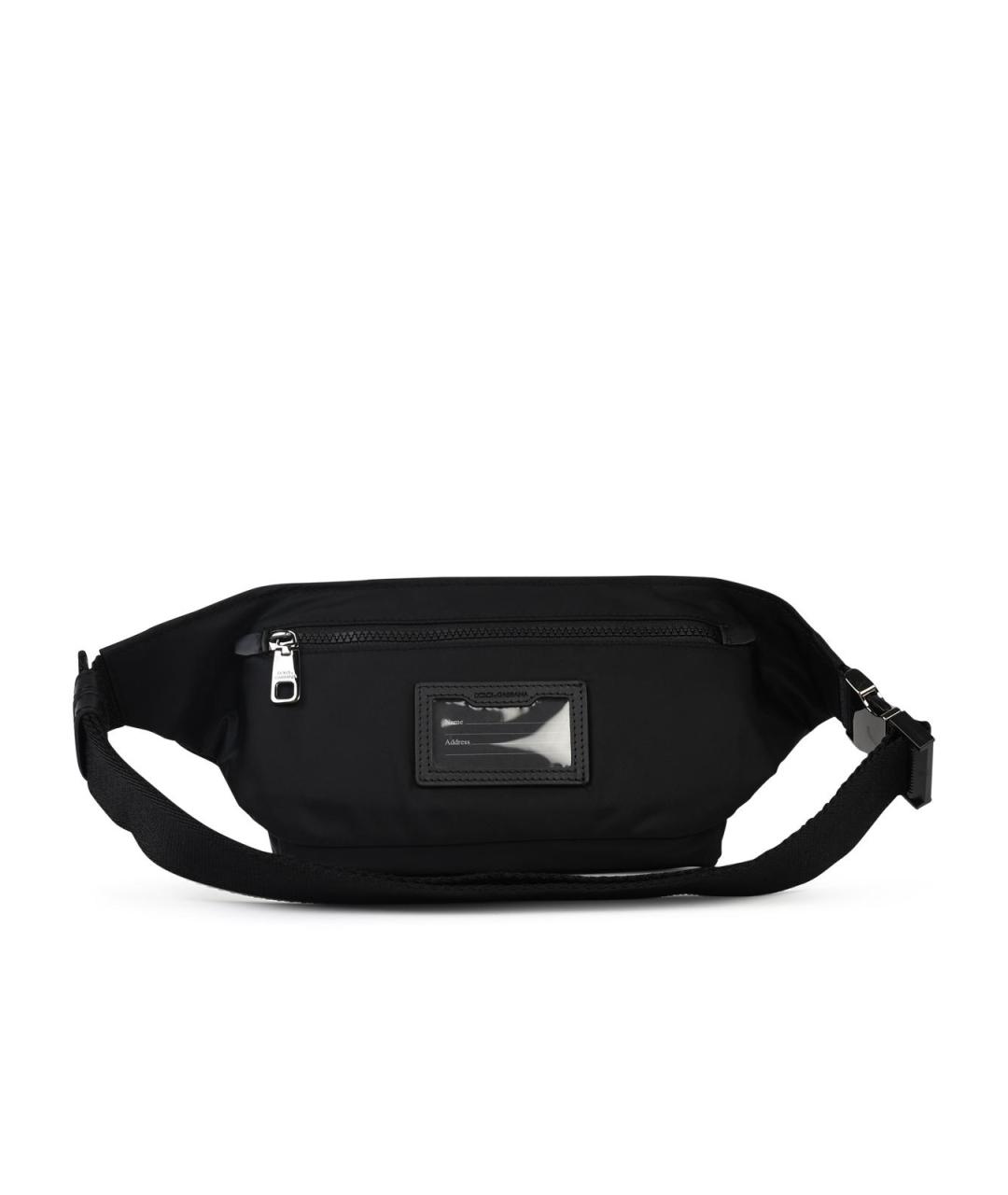 DOLCE&GABBANA Черная тканевая сумка на плечо, фото 3