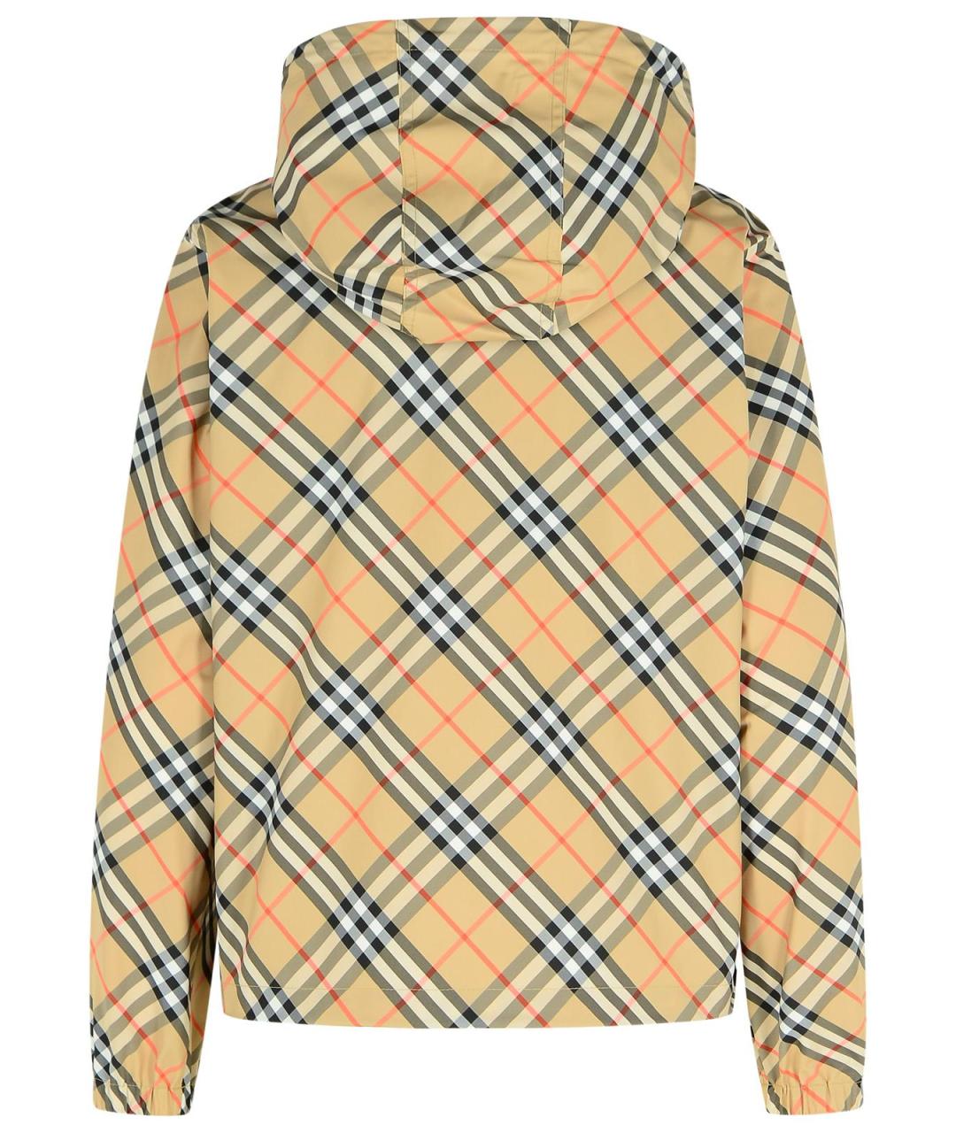 BURBERRY Бежевая полиэстеровая куртка, фото 3