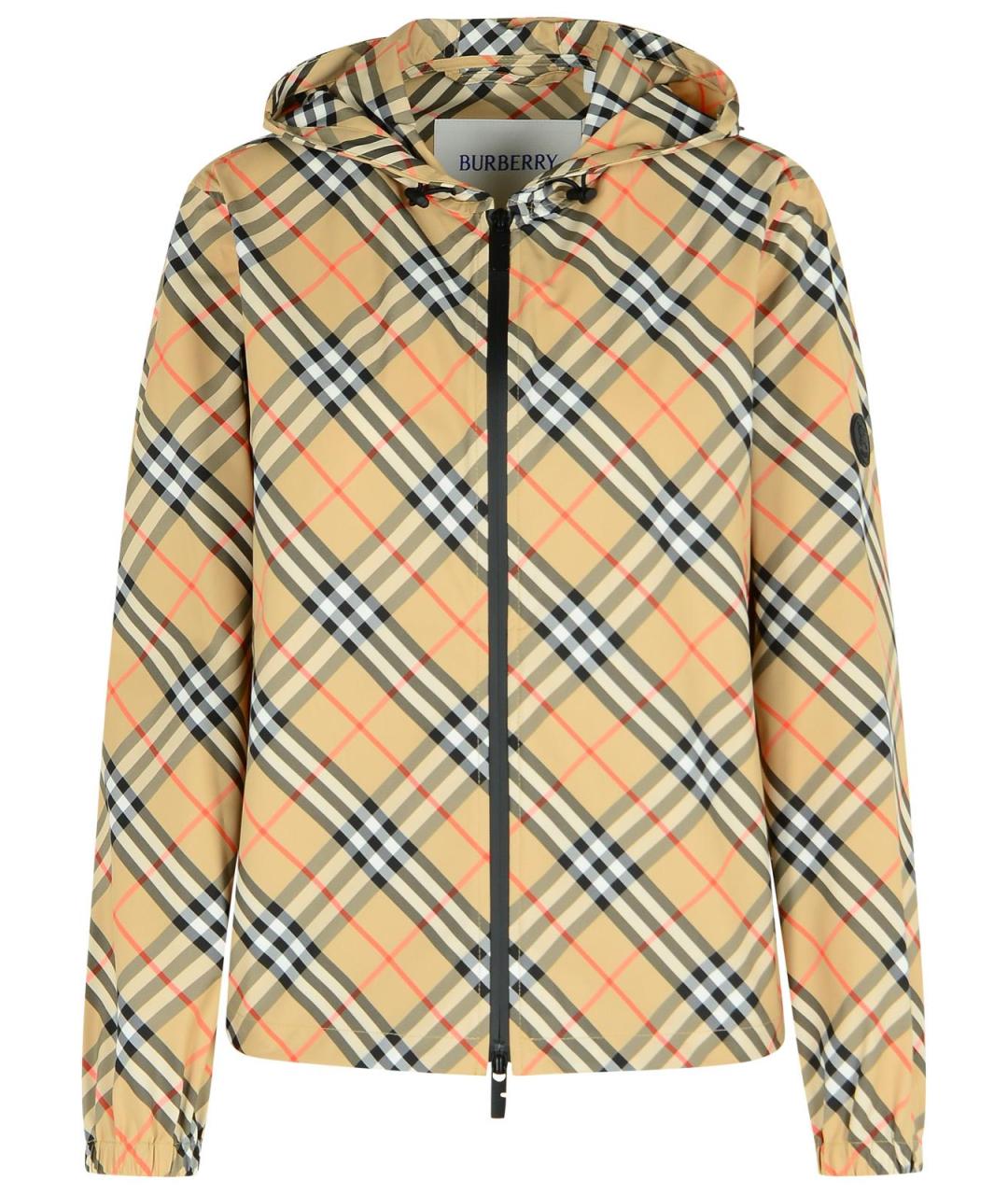 BURBERRY Бежевая полиэстеровая куртка, фото 1