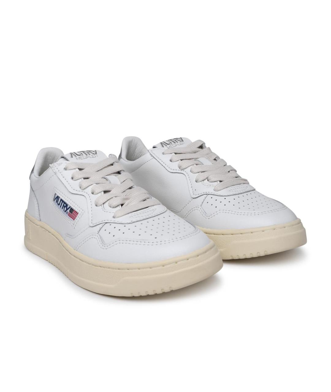 AUTRY Белые кожаные кроссовки, фото 2
