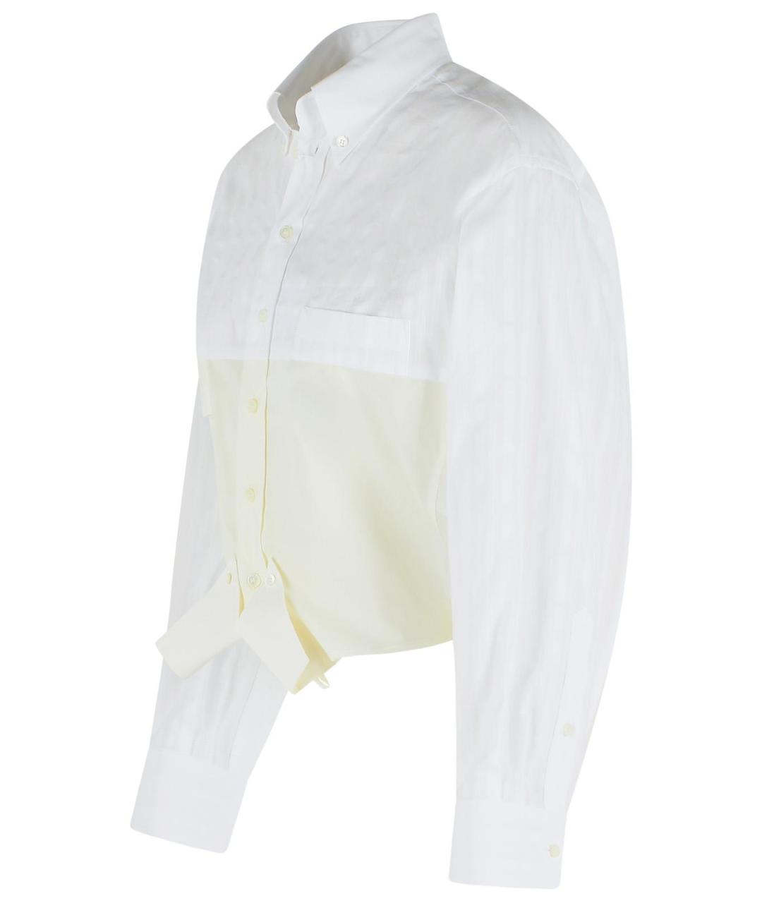 MM6 MAISON MARGIELA Белая хлопковая рубашка, фото 2