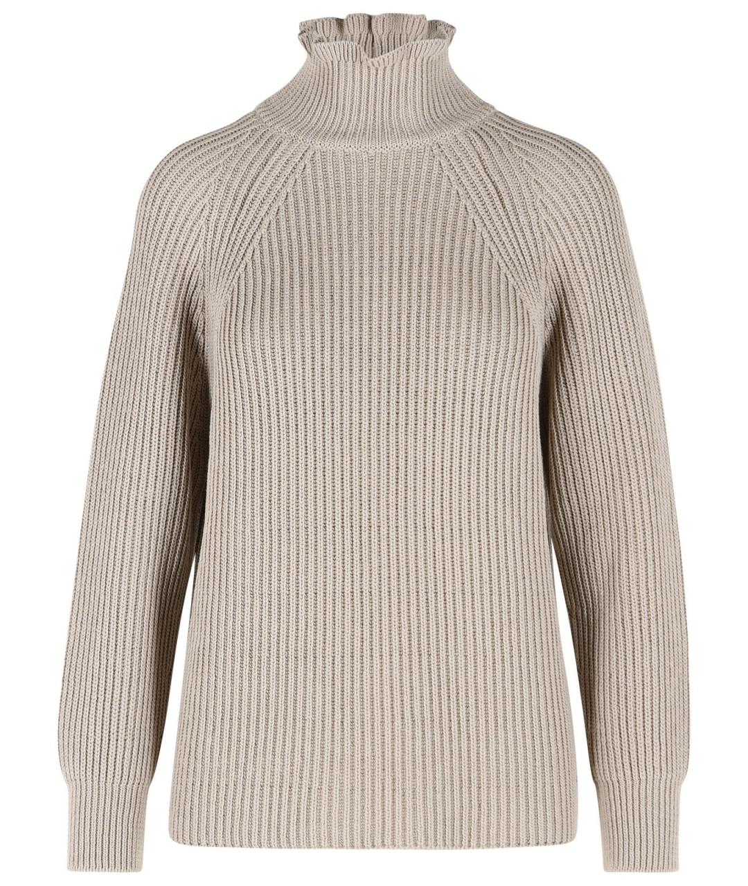 MAX MARA Бежевый хлопковый джемпер / свитер, фото 1