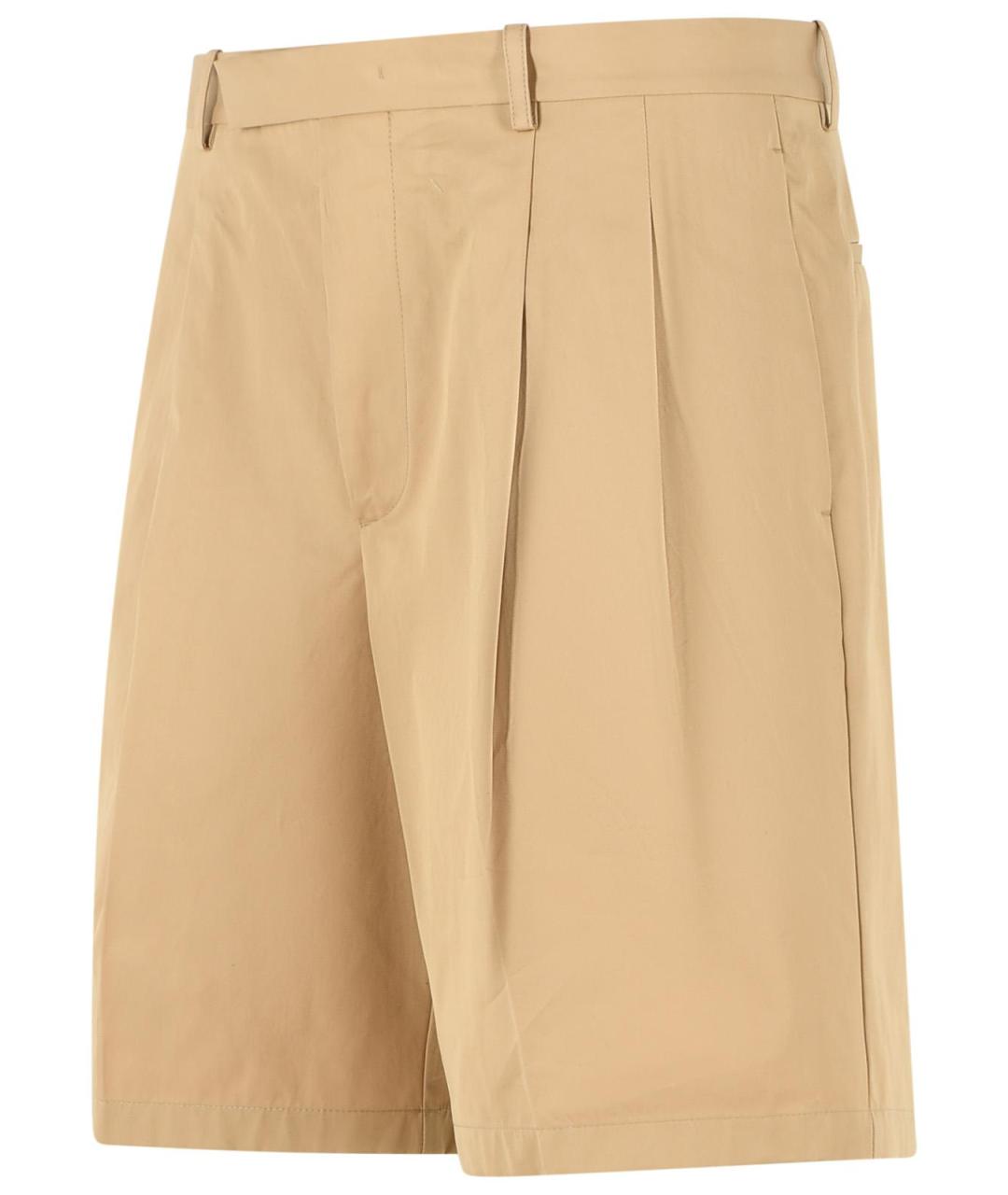 JIL SANDER Бежевые хлопковые шорты, фото 2