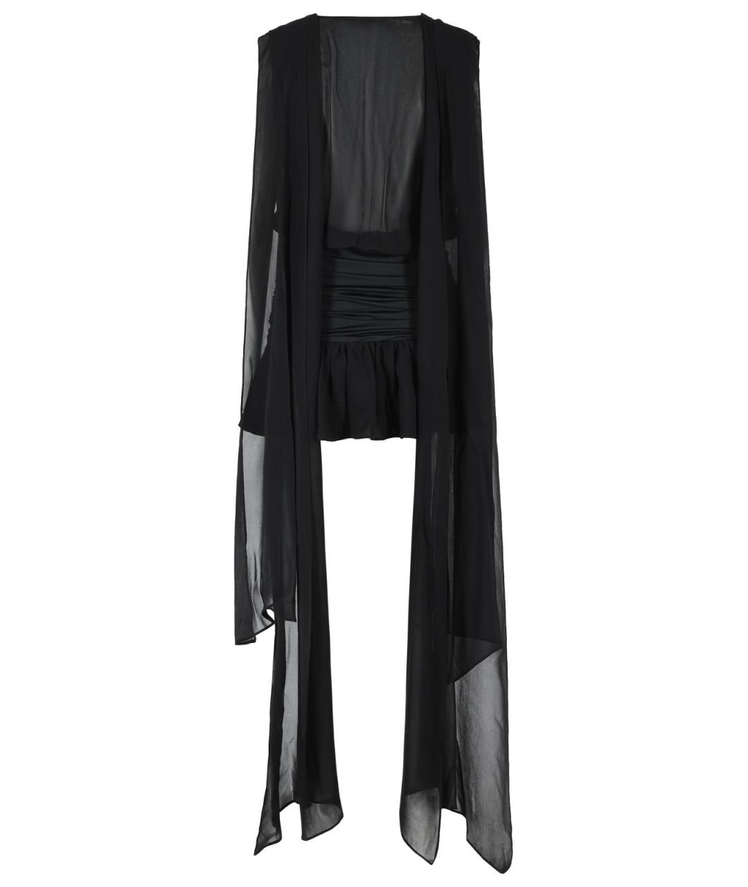 BLUMARINE Черное вискозное коктейльное платье, фото 3