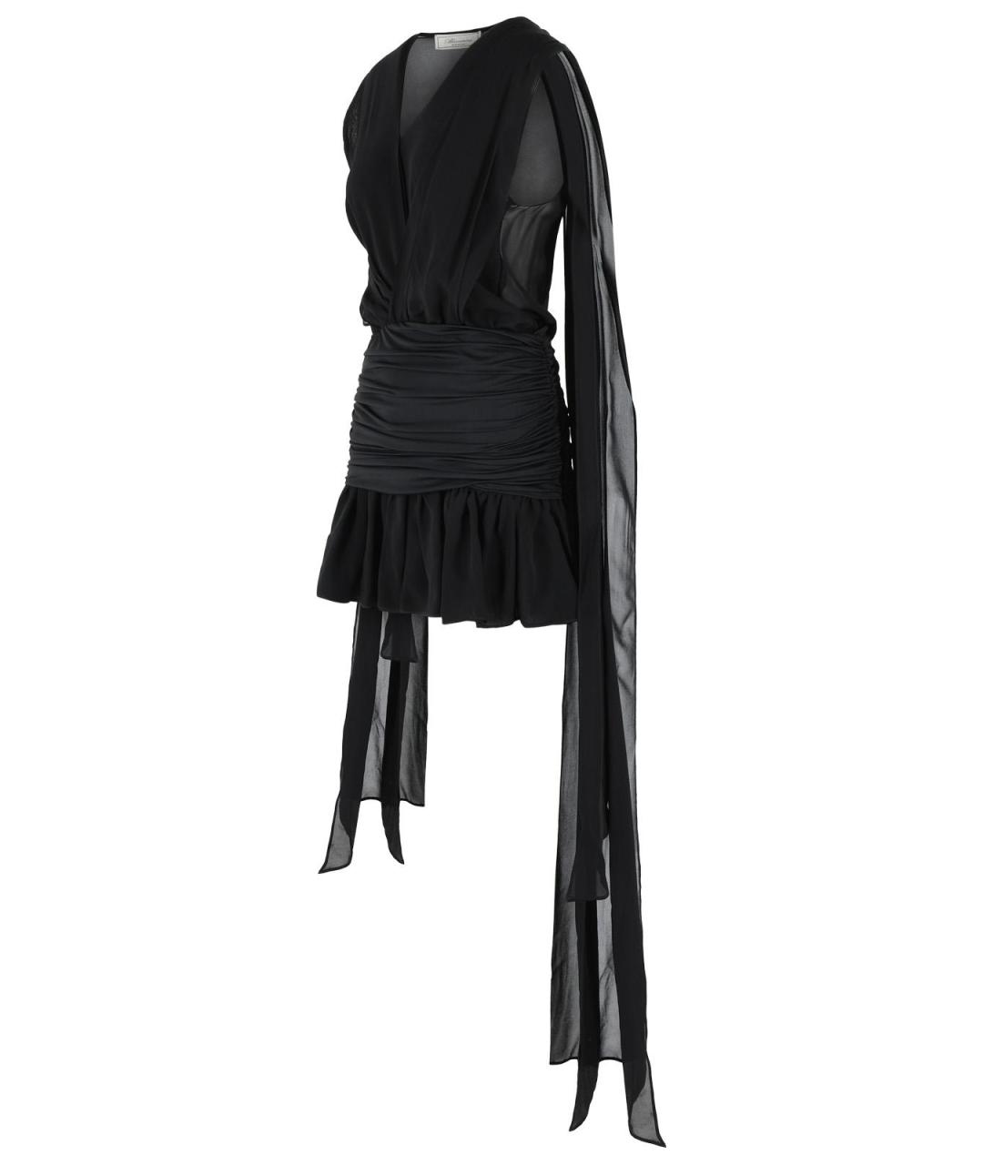 BLUMARINE Черное вискозное коктейльное платье, фото 2