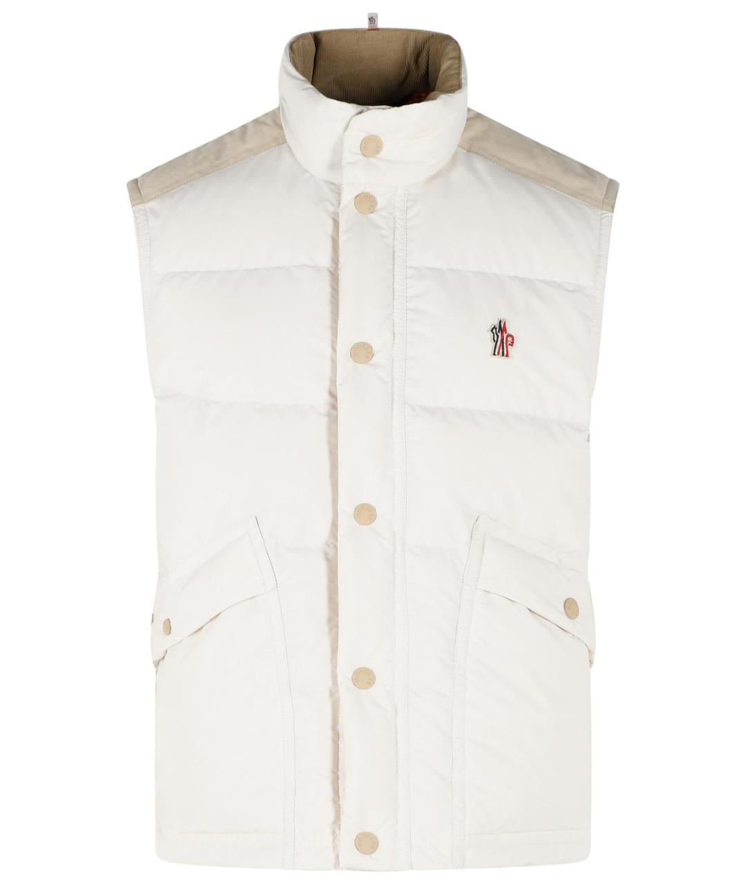 MONCLER GRENOBLE Белый полиэстеровый жилет, фото 1