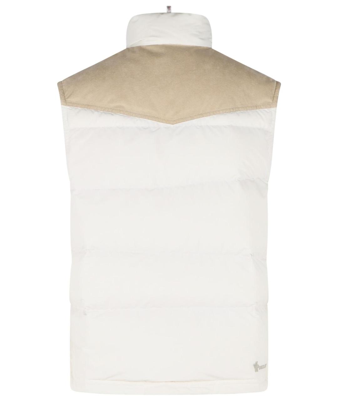 MONCLER GRENOBLE Белый полиэстеровый жилет, фото 3