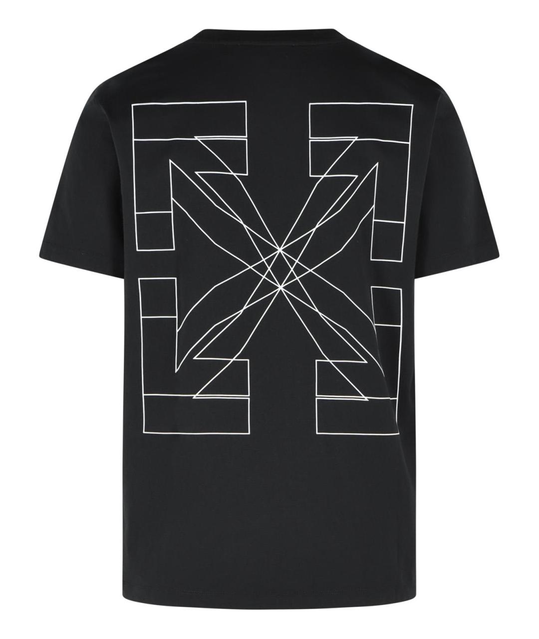 OFF-WHITE Черная хлопковая футболка, фото 3