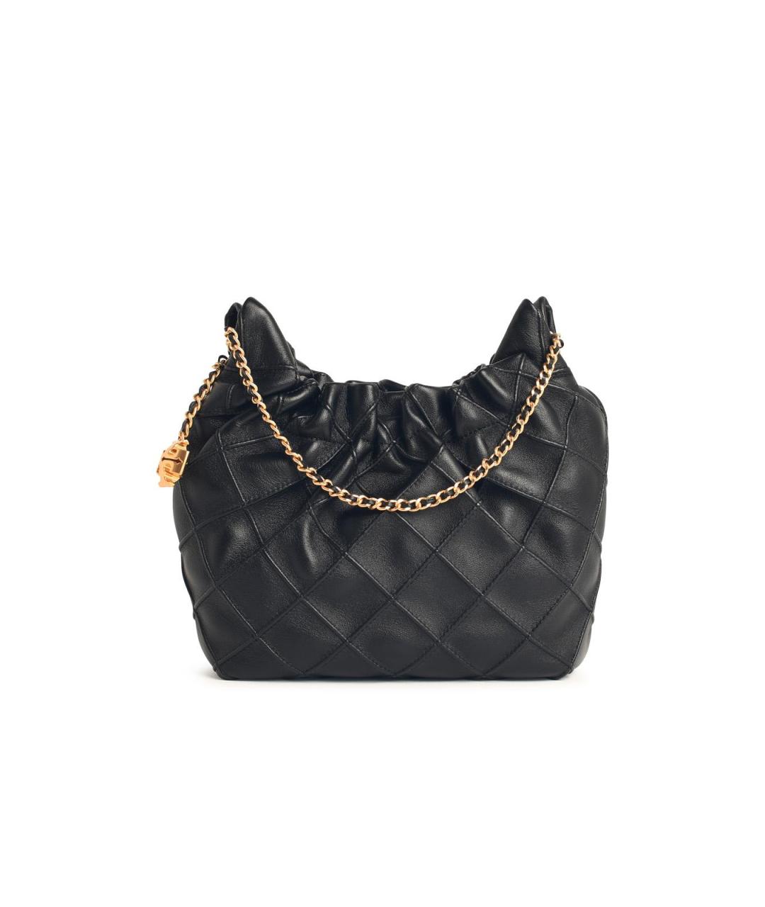 TORY BURCH Черная кожаная сумка тоут, фото 1