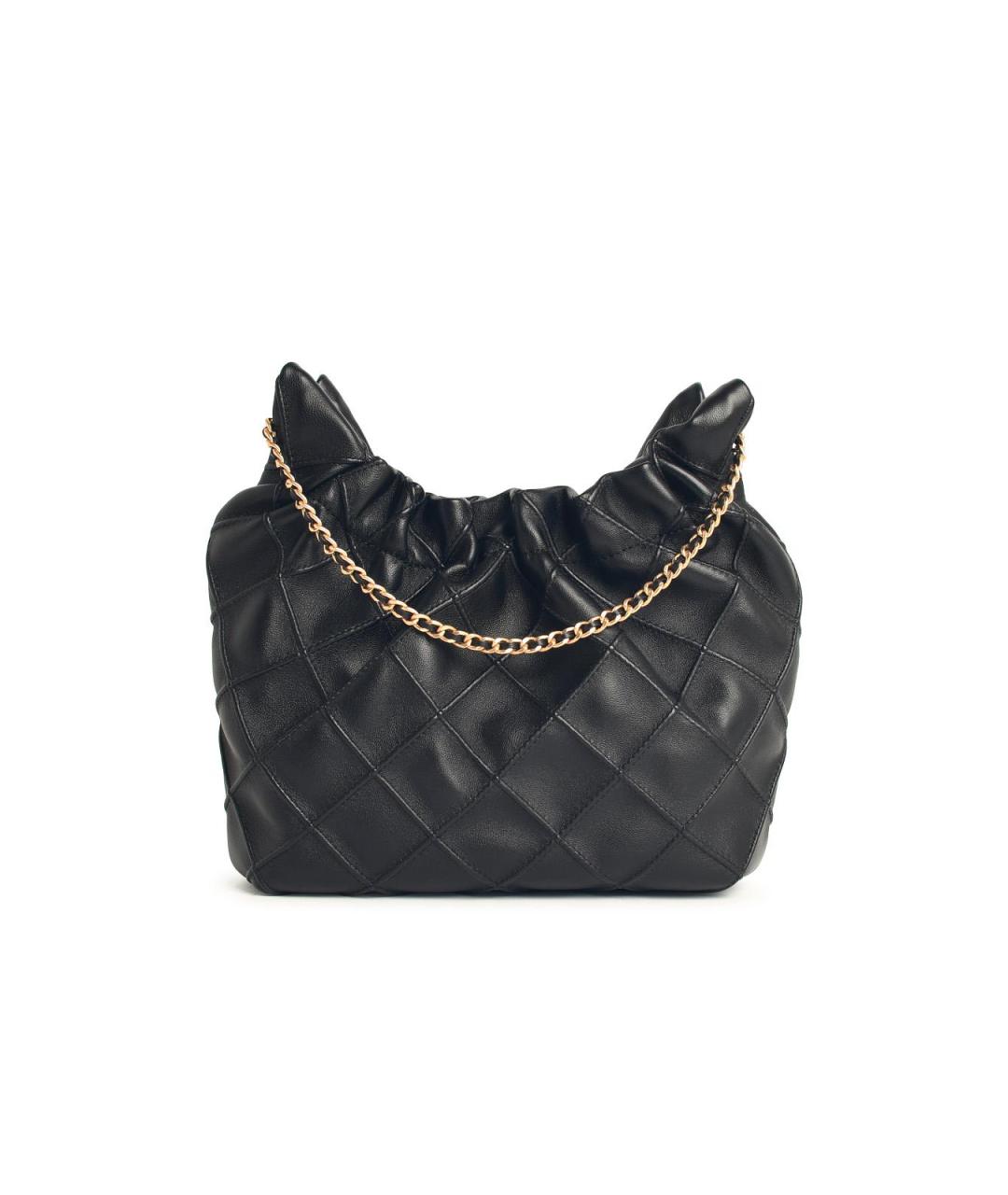 TORY BURCH Черная кожаная сумка тоут, фото 3