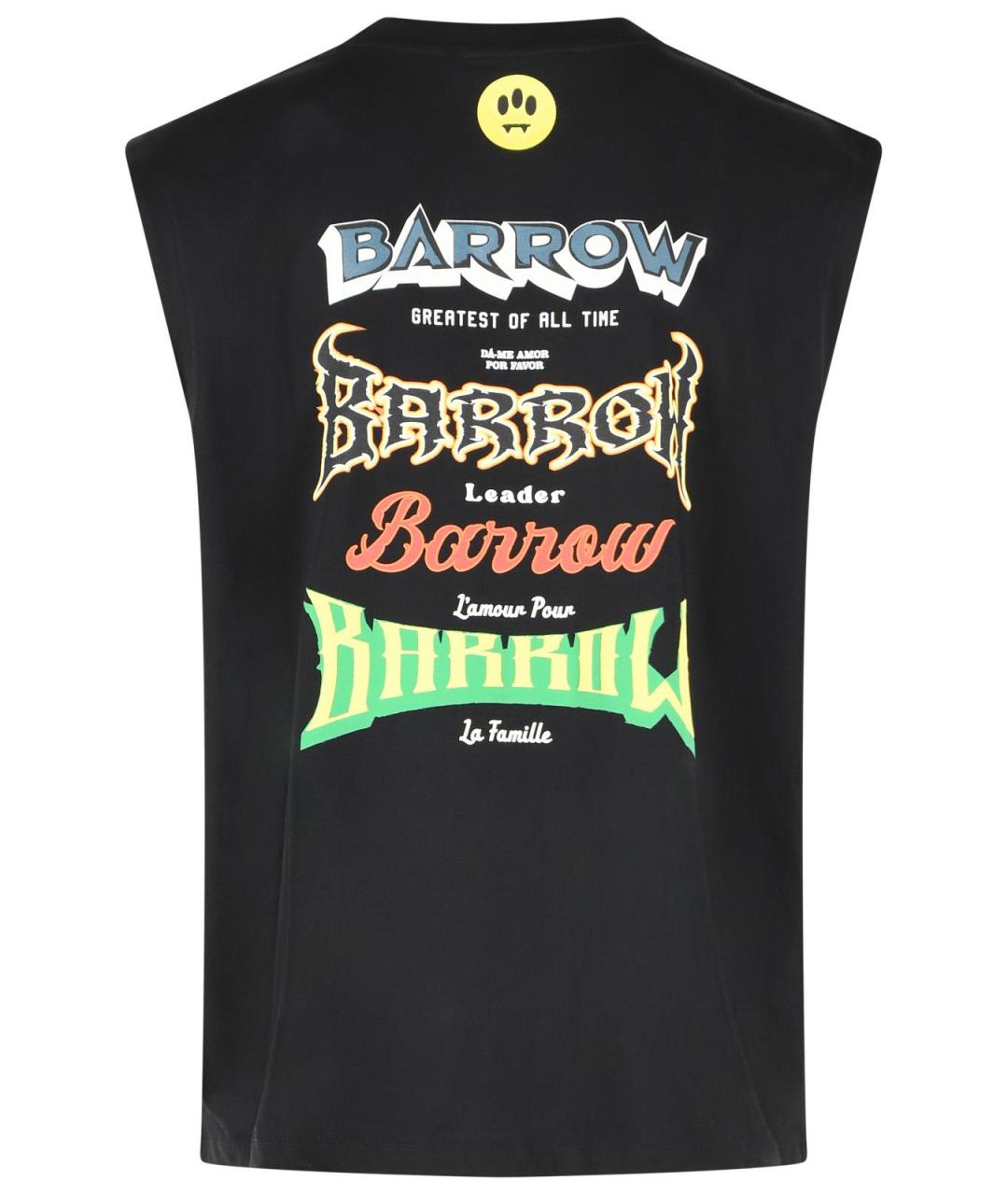BARROW Черная хлопковая майка, фото 3