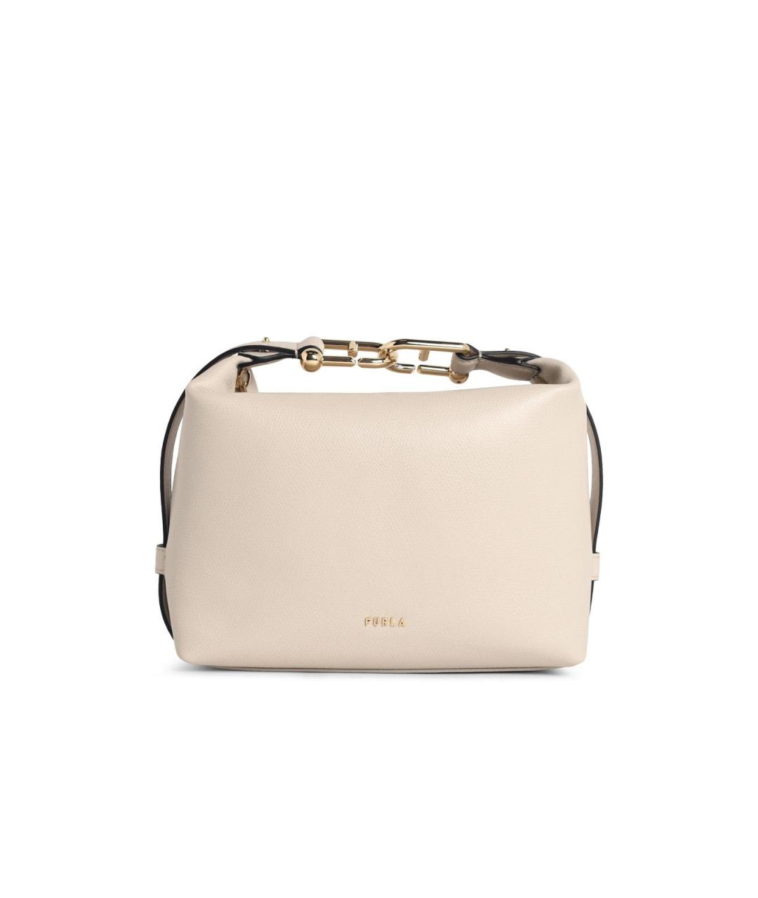 FURLA Белая кожаная сумка через плечо, фото 1