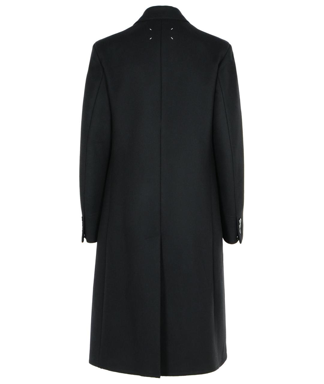 MAISON MARGIELA Черное шерстяное пальто, фото 3