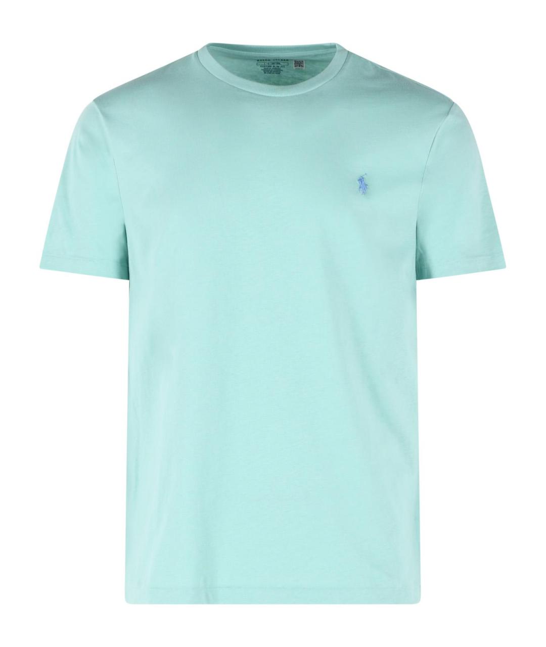 POLO RALPH LAUREN Зеленая хлопковая футболка, фото 1