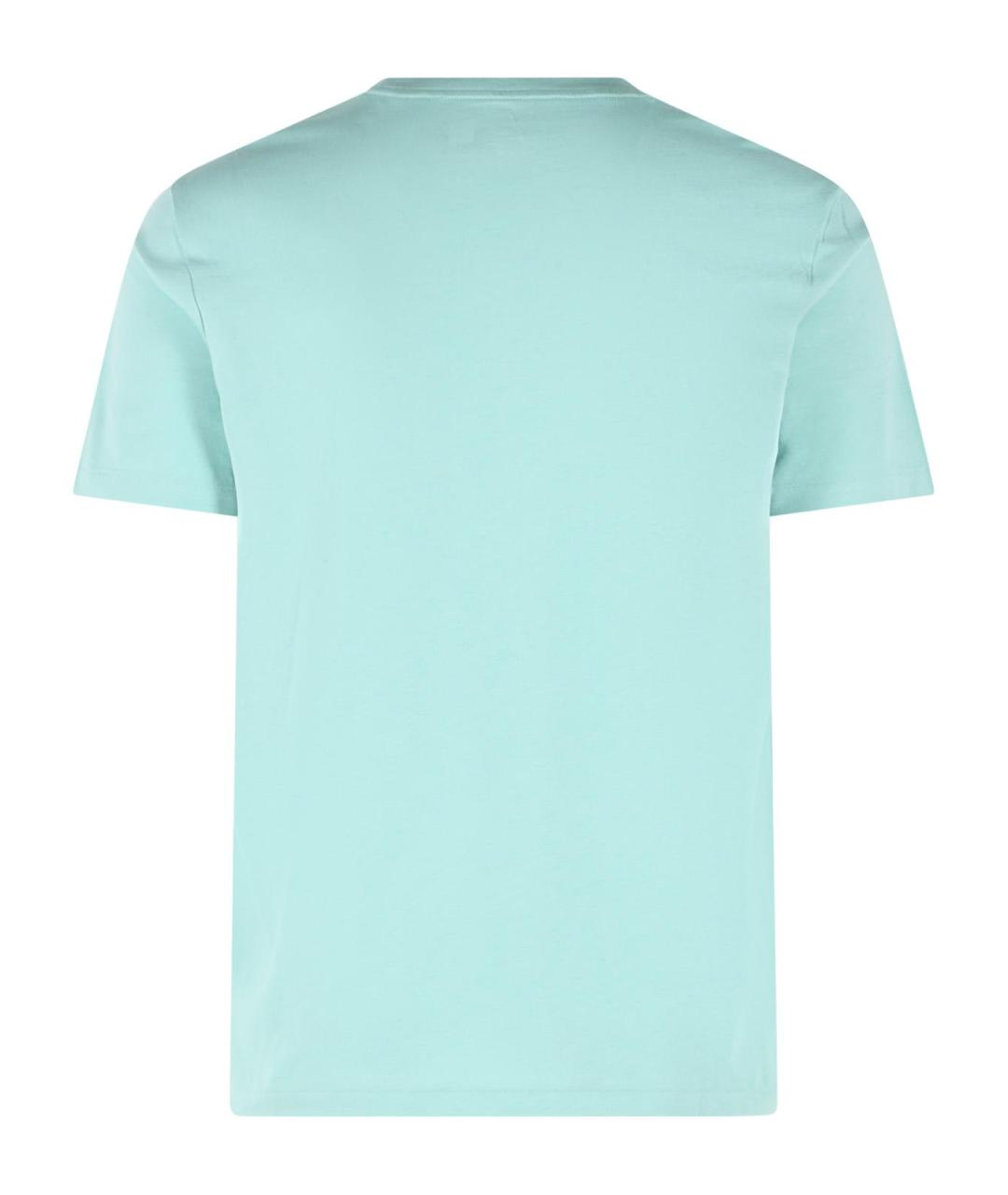 POLO RALPH LAUREN Зеленая хлопковая футболка, фото 3