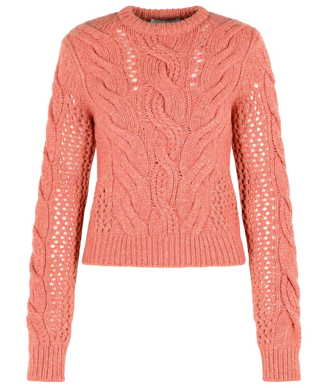 SPORTMAX Коралловый шерстяной джемпер / свитер, фото 1