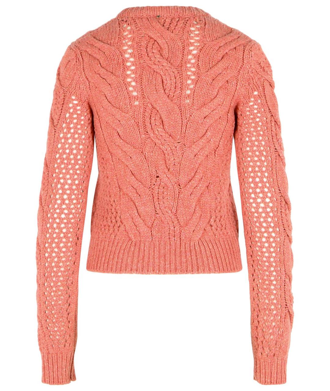 SPORTMAX Коралловый шерстяной джемпер / свитер, фото 3