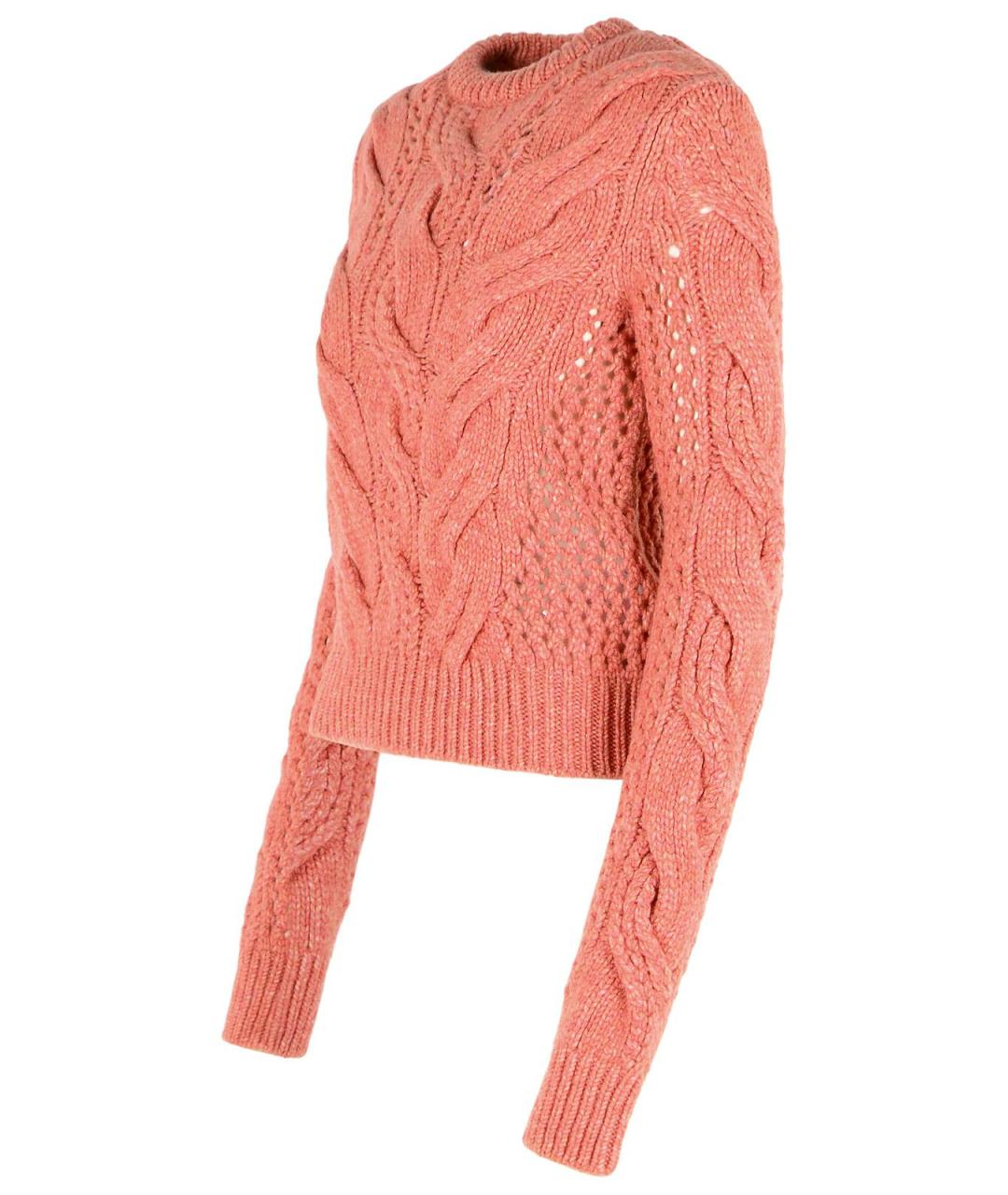 SPORTMAX Коралловый шерстяной джемпер / свитер, фото 2