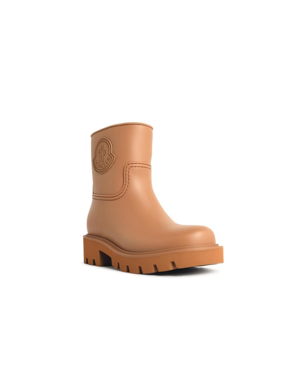 MONCLER Бежевые синтетические ботинки, фото 2
