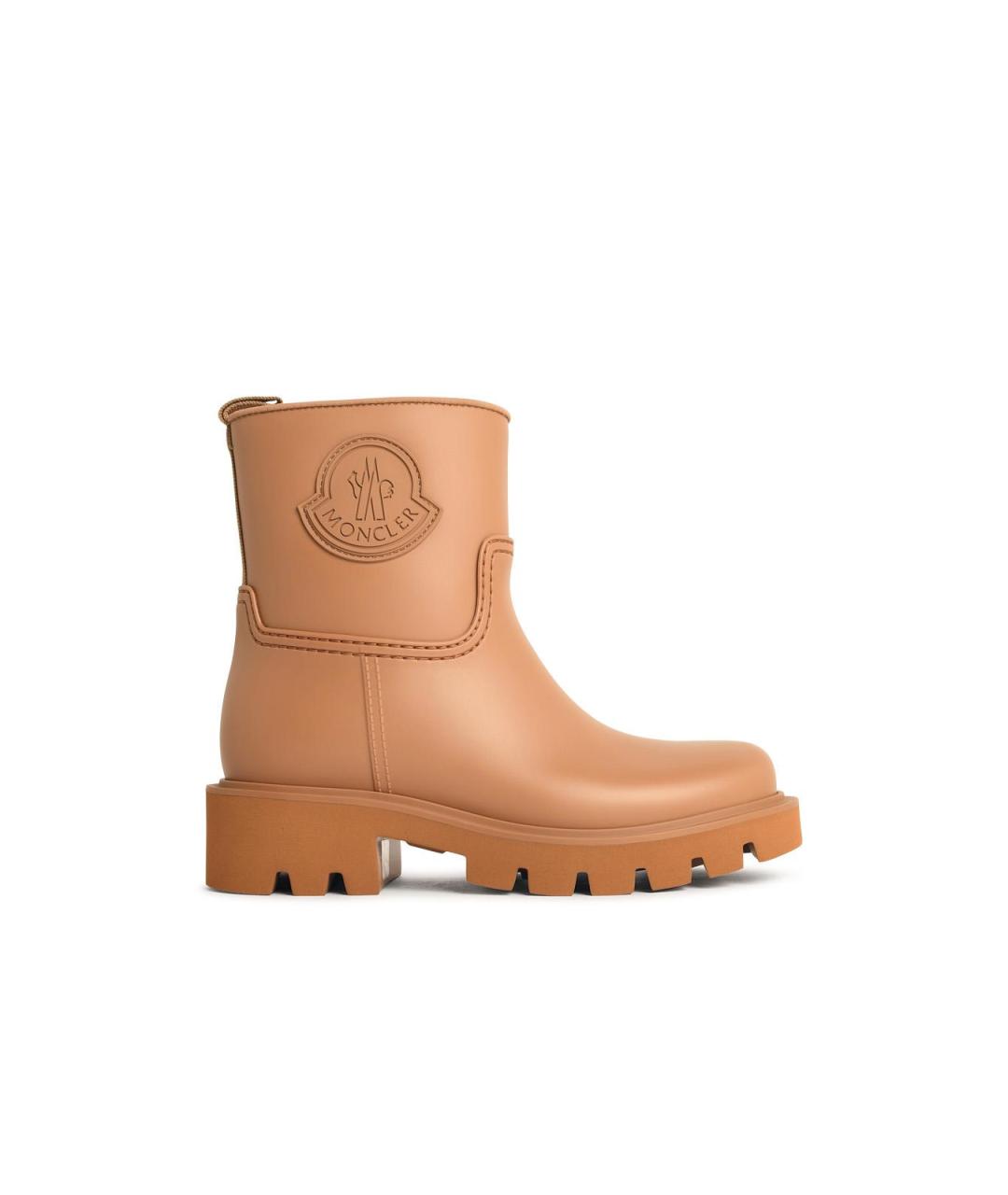 MONCLER Бежевые синтетические ботинки, фото 4