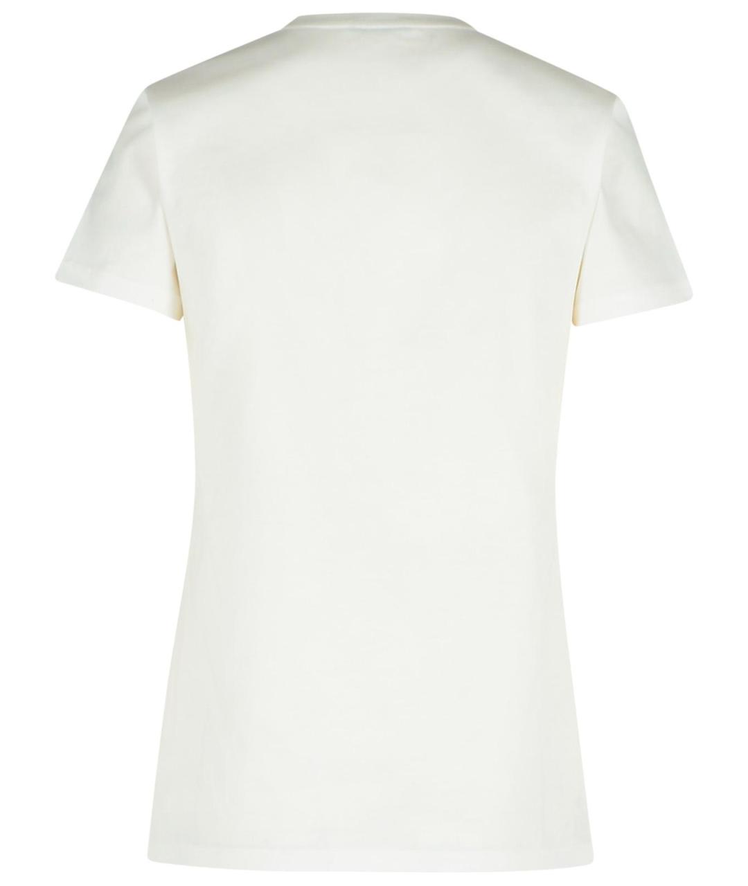 MONCLER Белая хлопковая футболка, фото 3