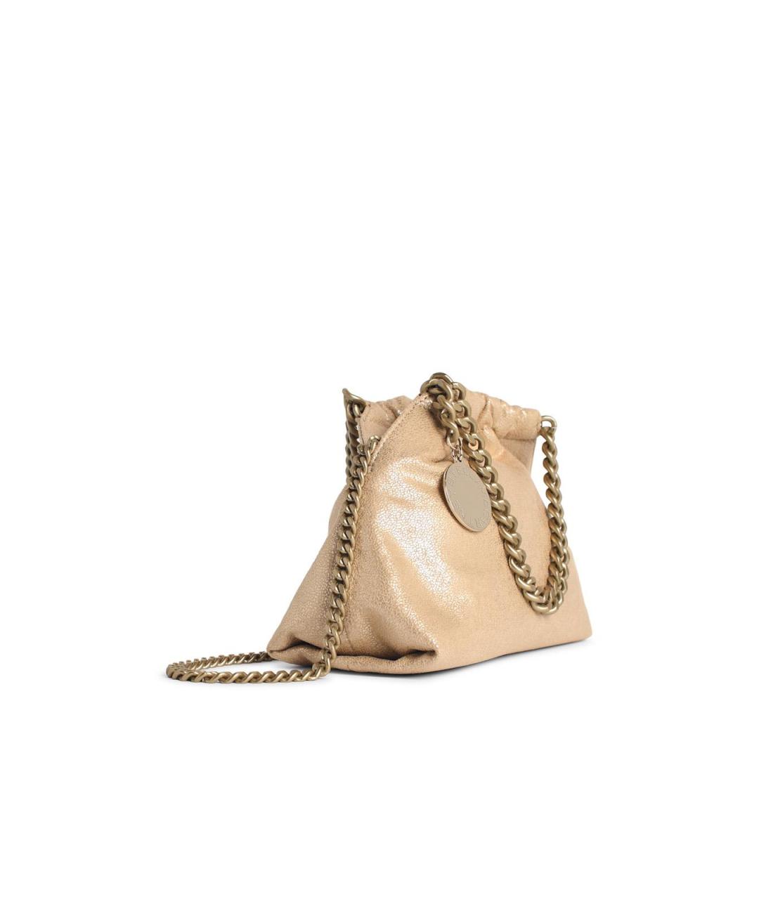 STELLA MCCARTNEY Золотая синтетическая сумка тоут, фото 2