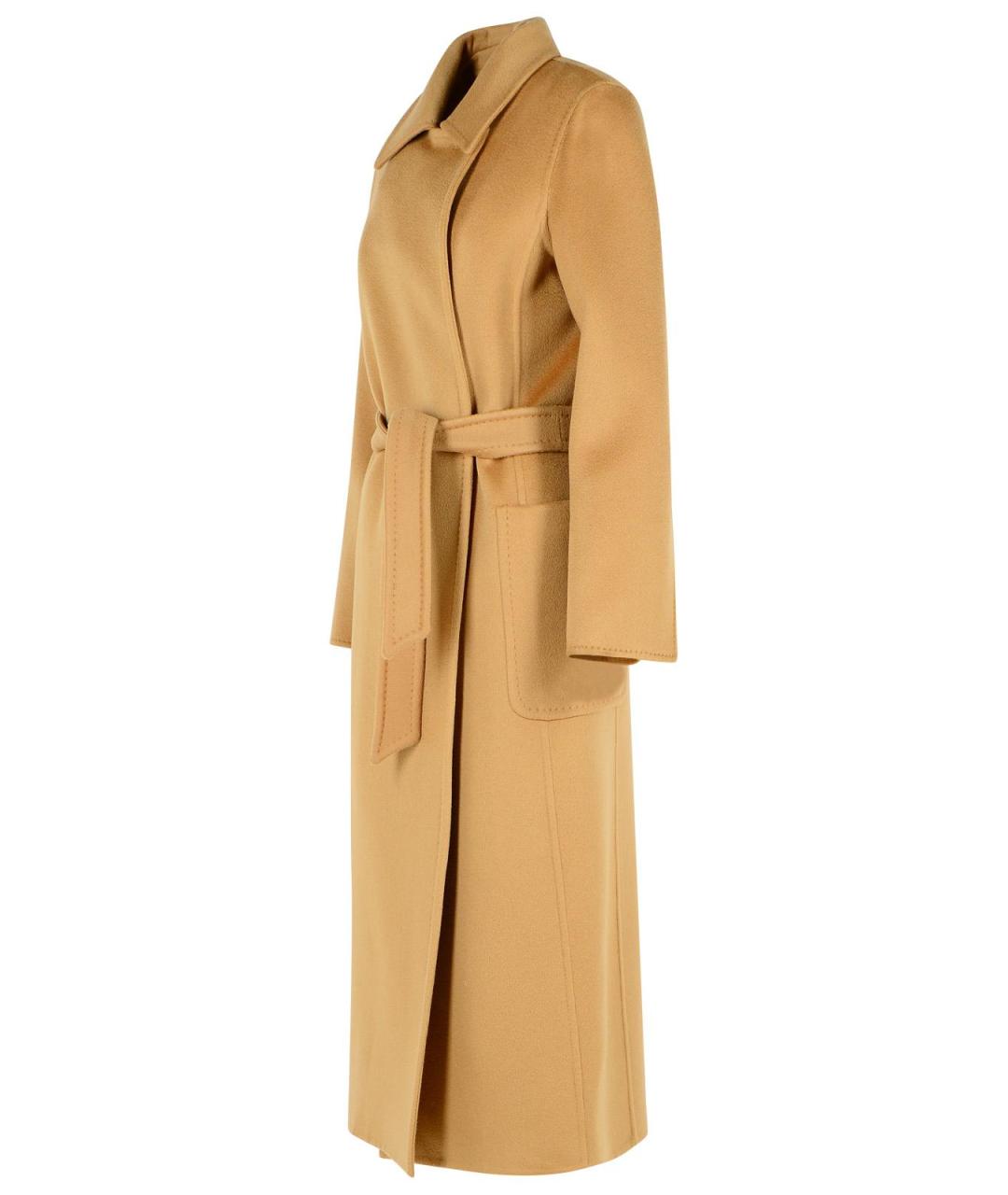 MAX MARA Бежевое шерстяное пальто, фото 2