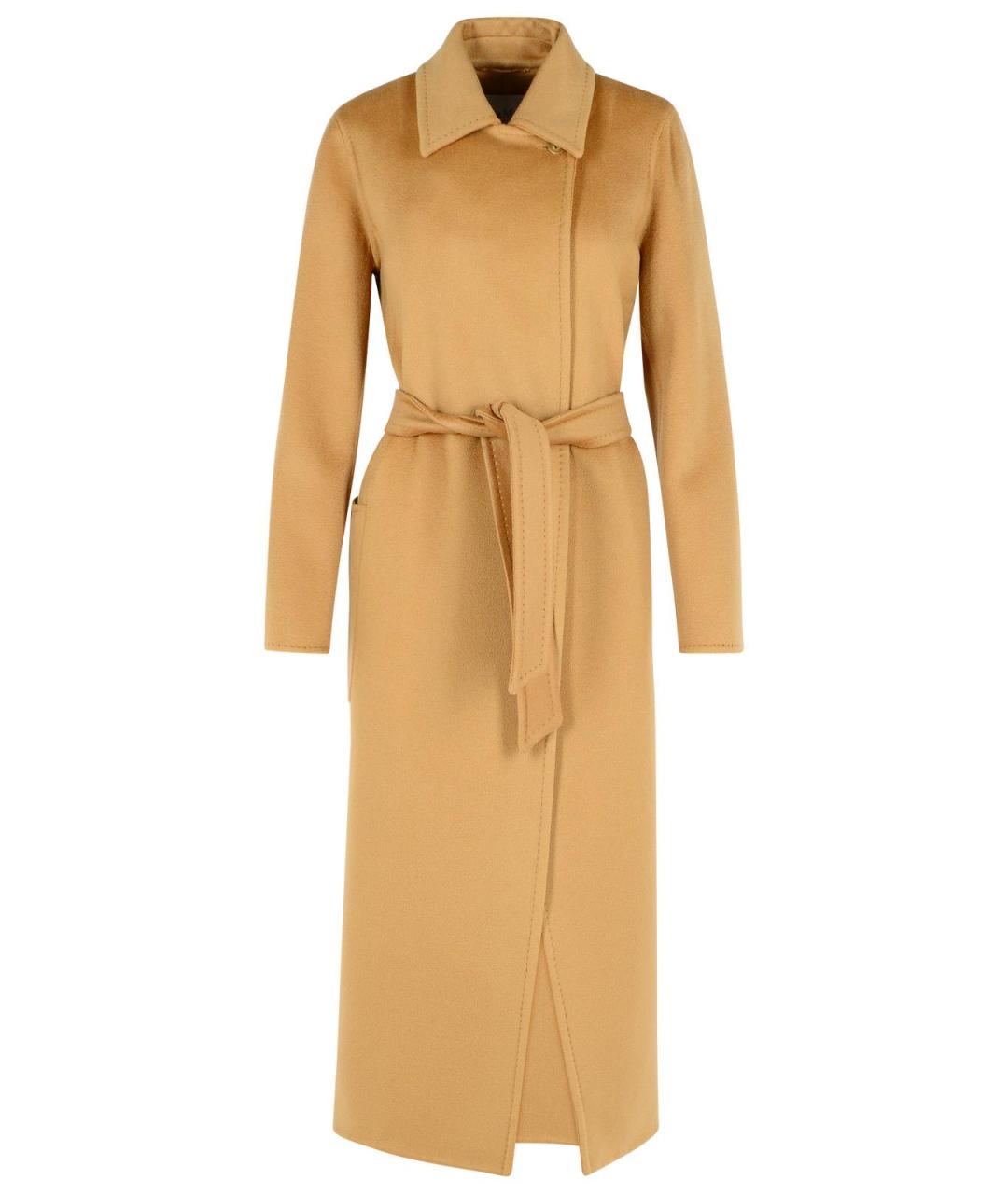 MAX MARA Бежевое шерстяное пальто, фото 1