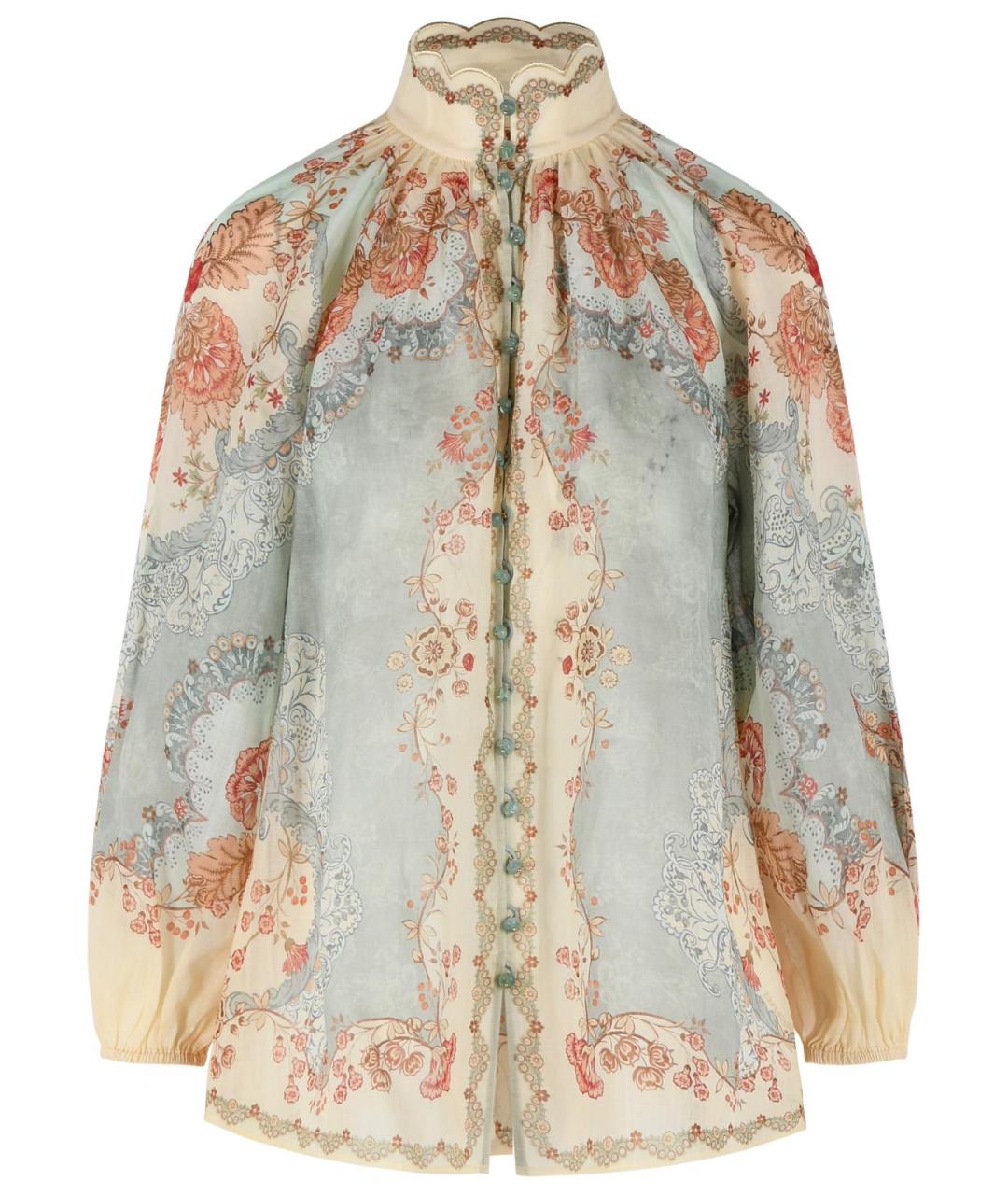ZIMMERMANN Мульти шелковая блузы, фото 1