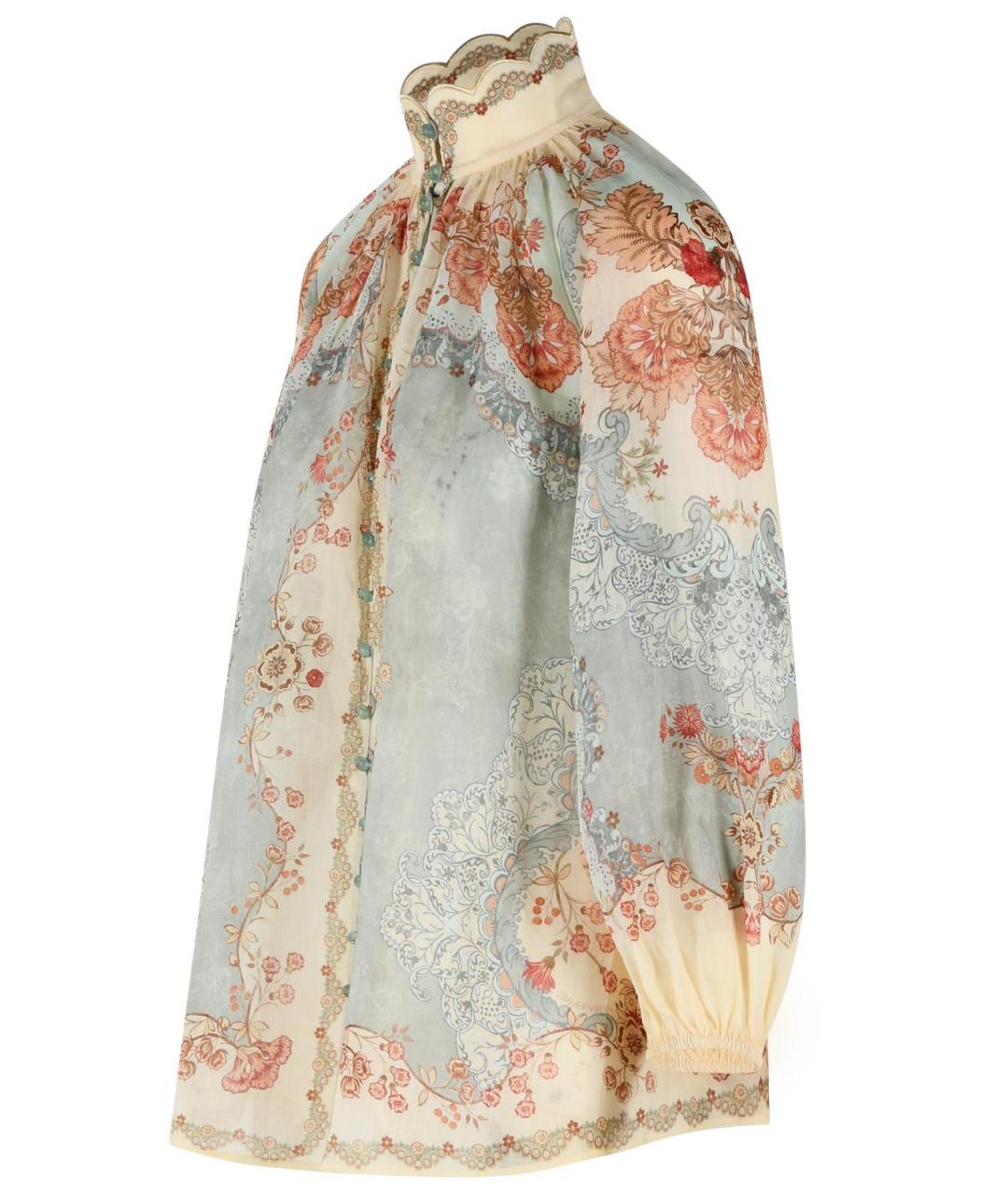 ZIMMERMANN Мульти шелковая блузы, фото 2