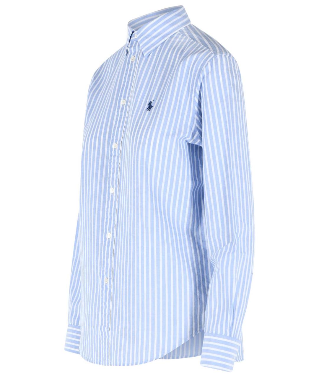 POLO RALPH LAUREN Голубая хлопковая рубашка, фото 2