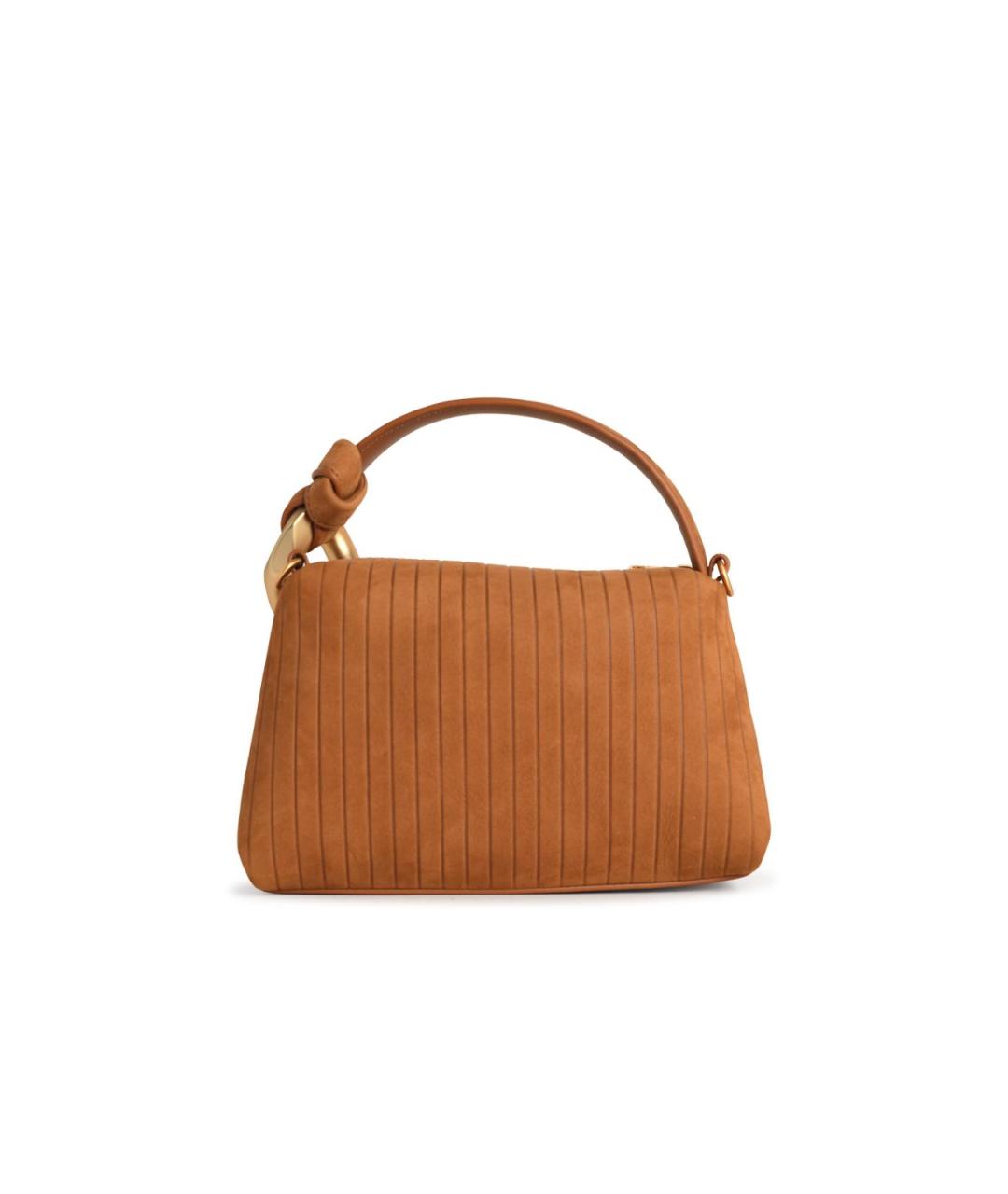 J.W.ANDERSON Коричневая замшевая сумка через плечо, фото 3