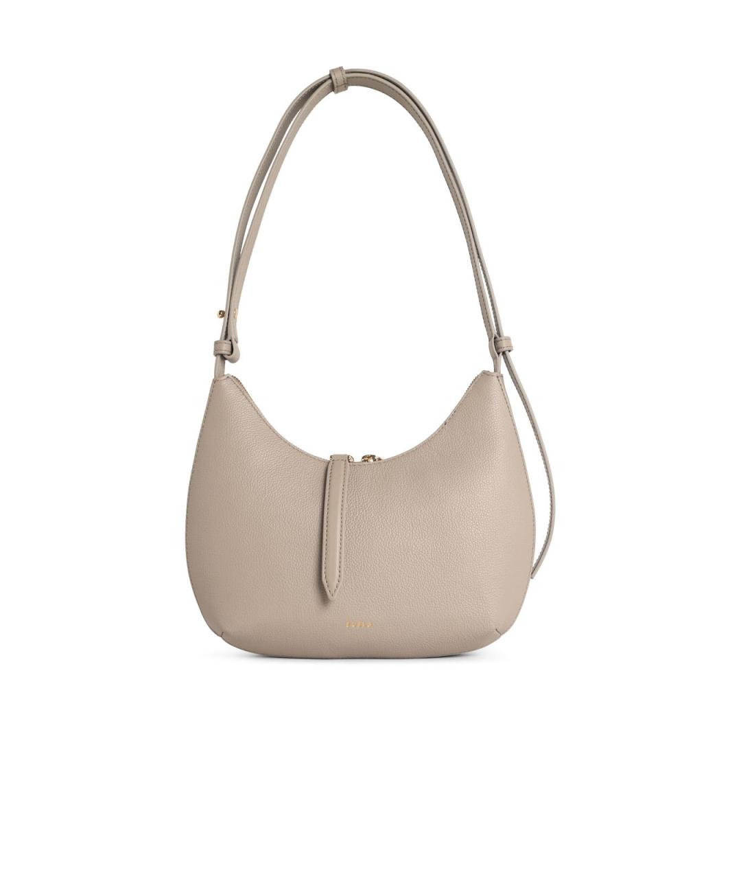 FURLA Серая кожаная сумка через плечо, фото 2