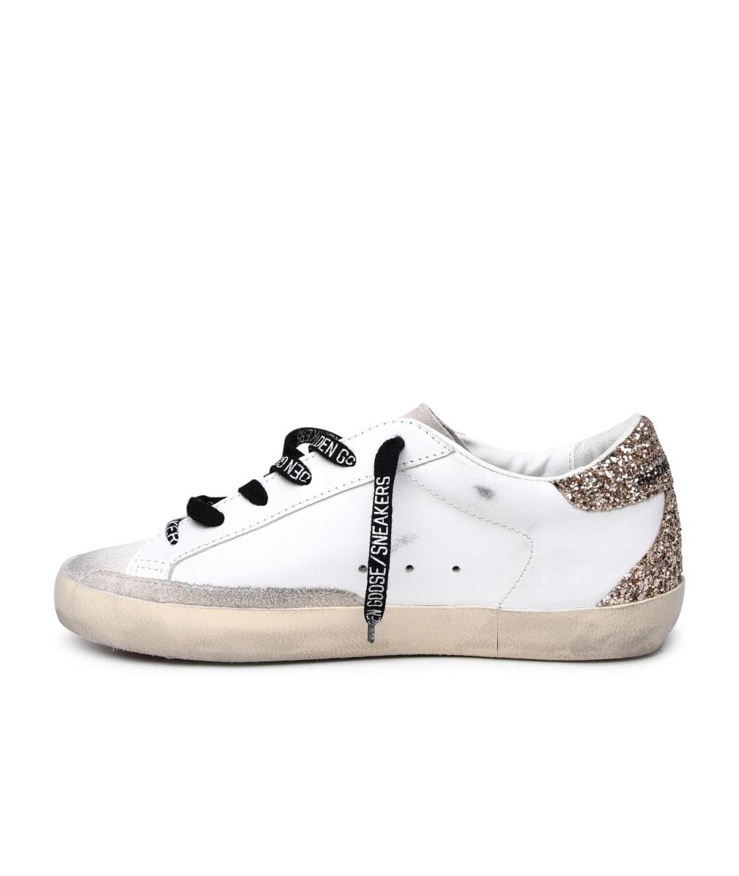 GOLDEN GOOSE Белые кожаные кеды, фото 3