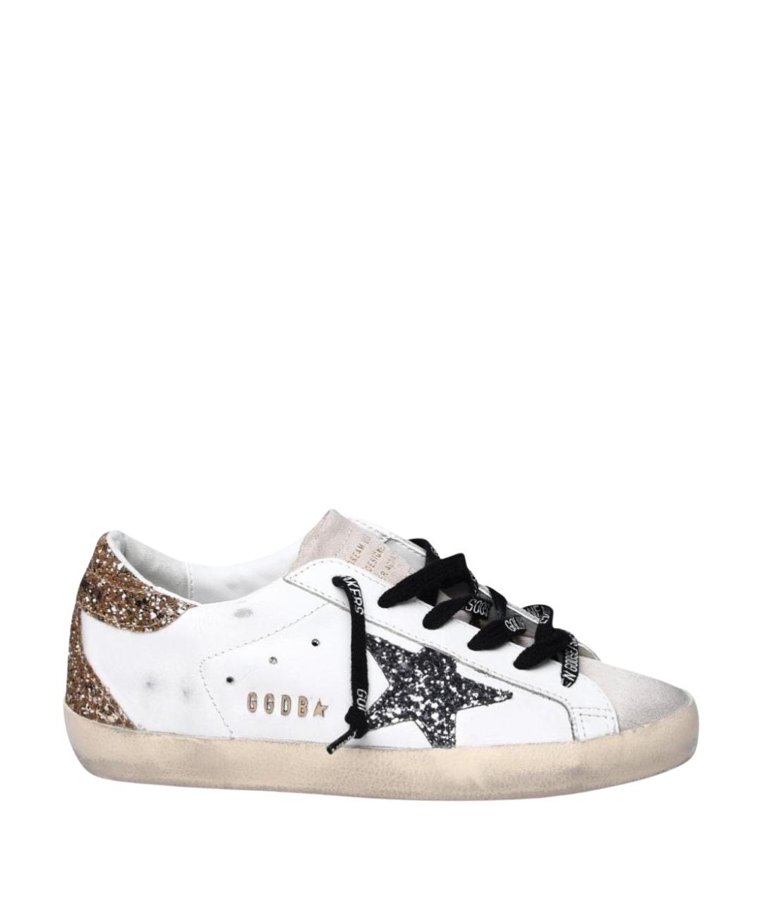 GOLDEN GOOSE Белые кожаные кеды, фото 1