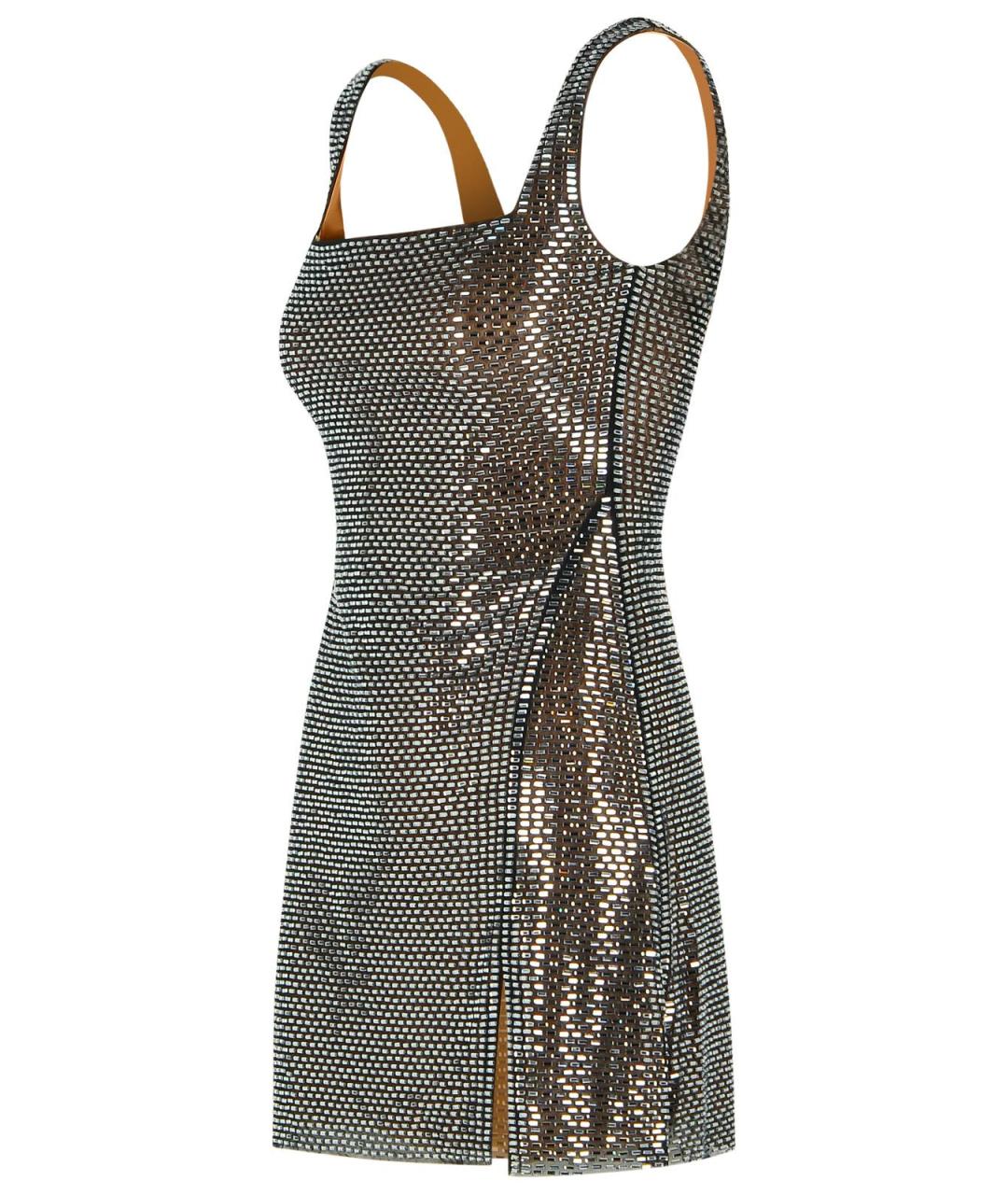 SELF-PORTRAIT Серое полиэстеровое вечернее платье, фото 2