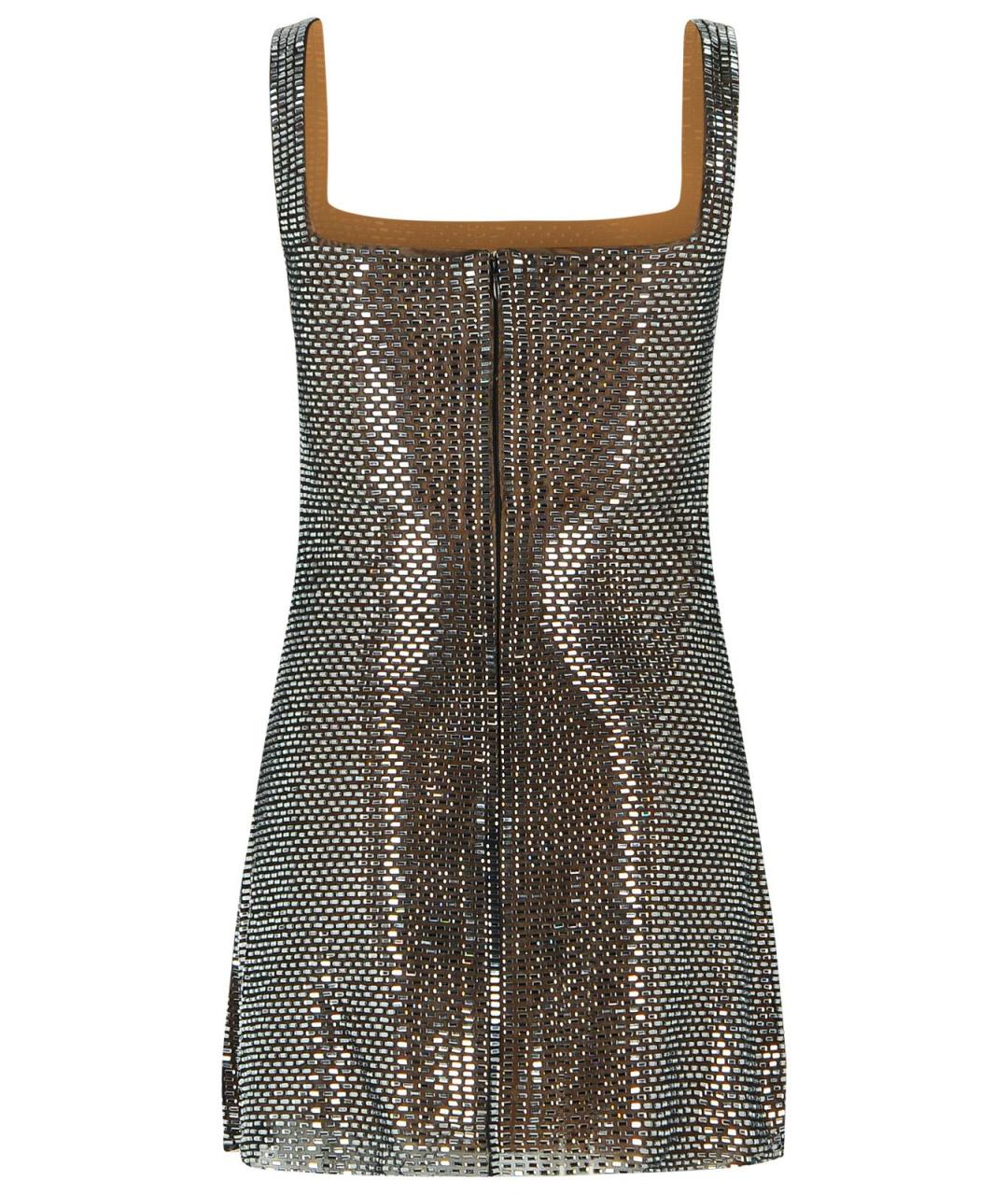 SELF-PORTRAIT Серое полиэстеровое вечернее платье, фото 3