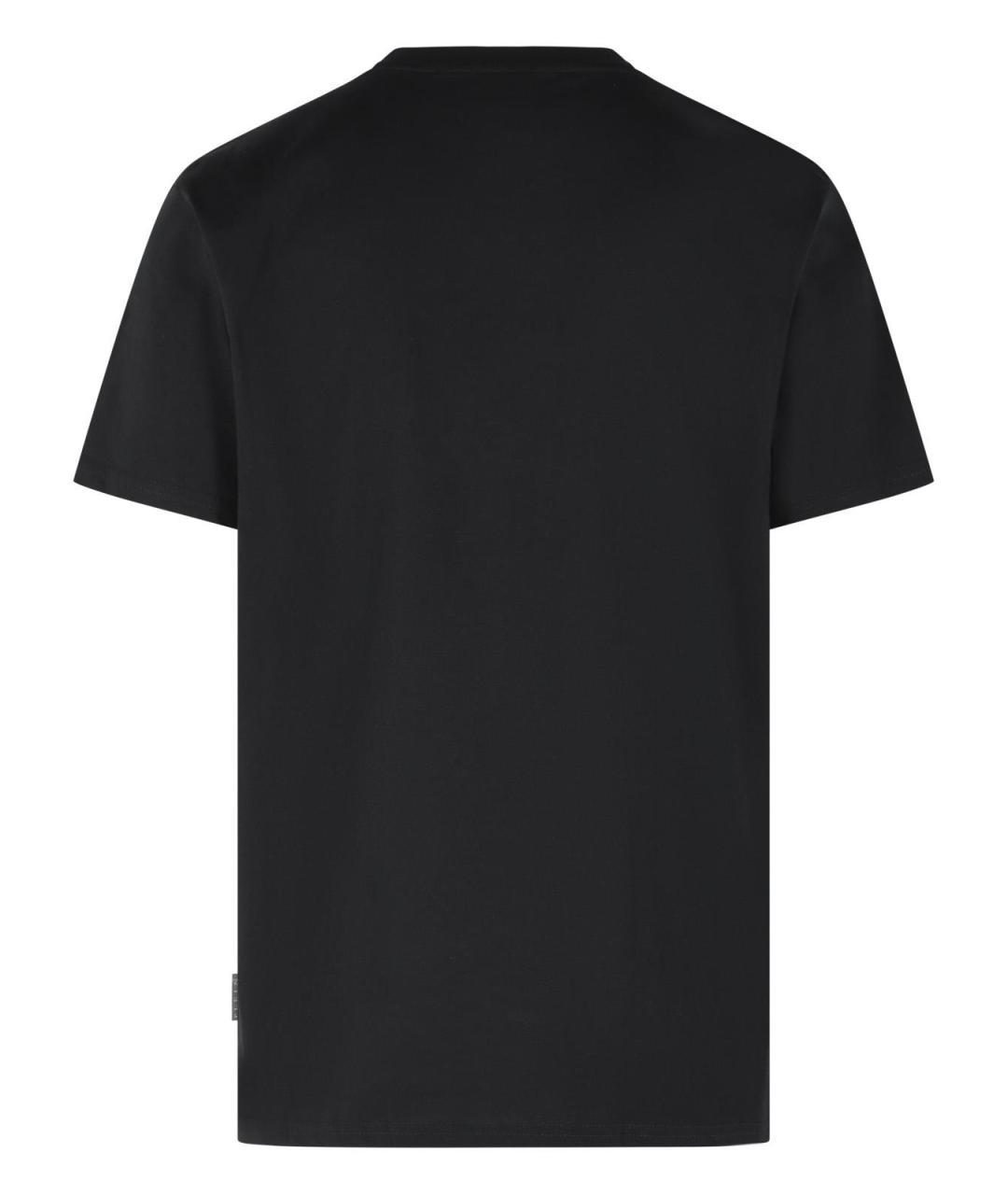 PHILIPP PLEIN Черная хлопковая футболка, фото 3