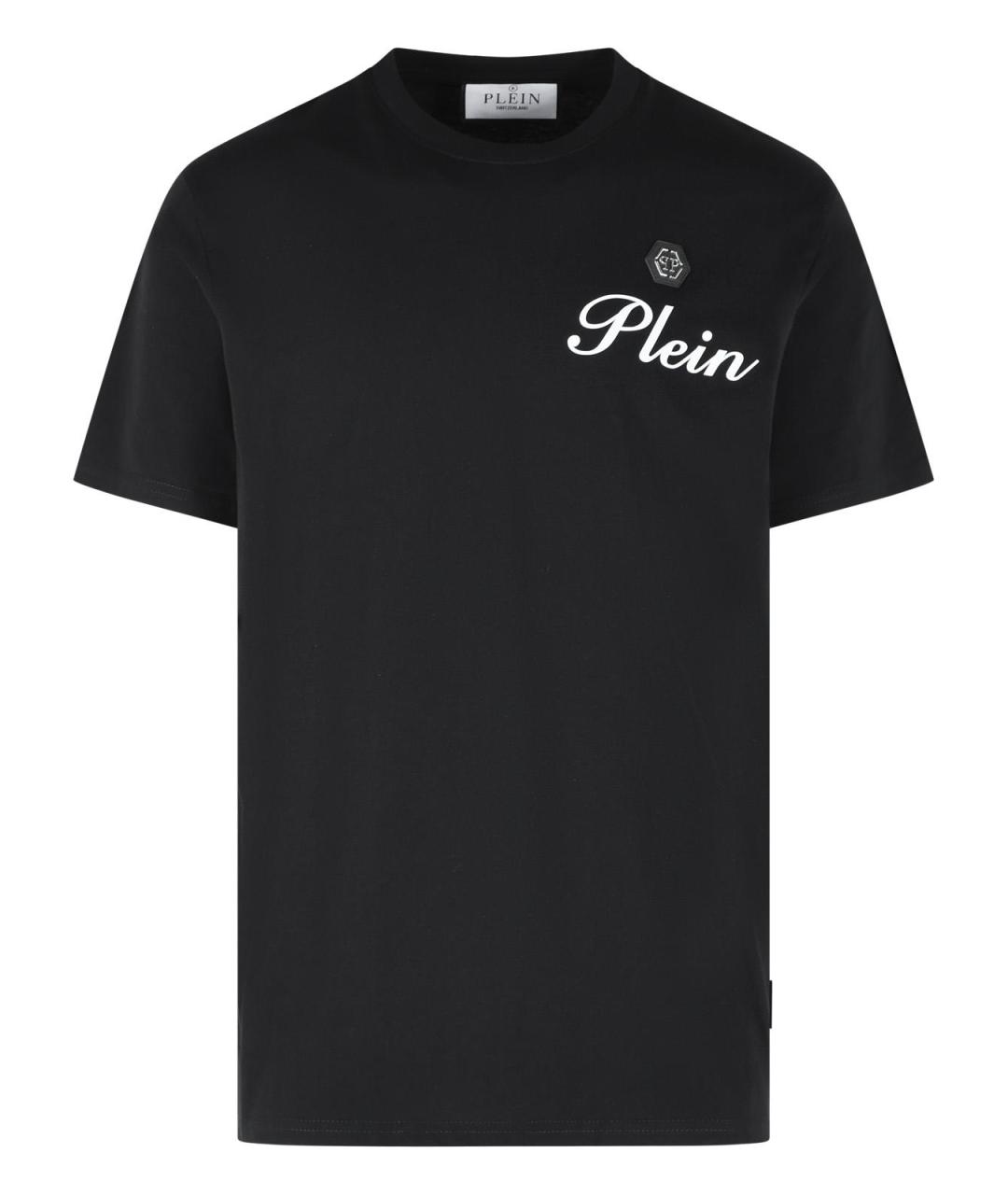 PHILIPP PLEIN Черная хлопковая футболка, фото 1