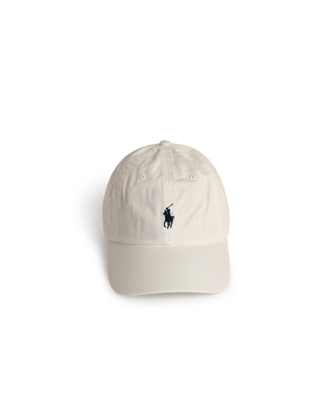 POLO RALPH LAUREN Белая хлопковая кепка/бейсболка, фото 1