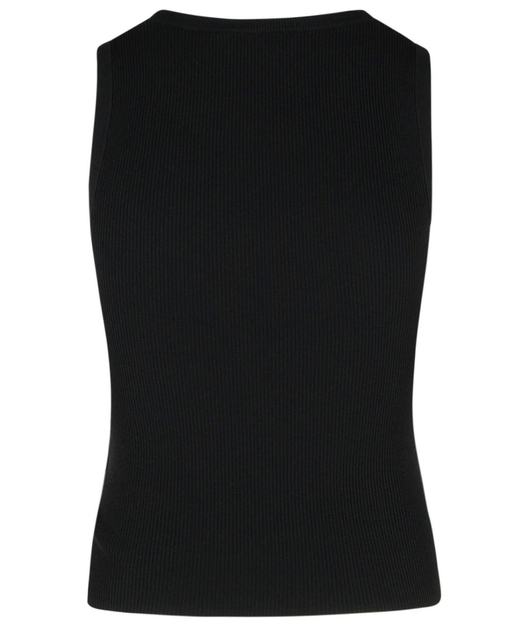 MOSCHINO JEANS Черная вискозная майка, фото 3