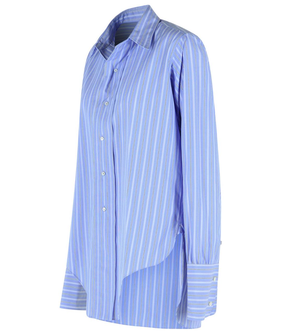 MAISON MARGIELA Голубая хлопковая рубашка, фото 2