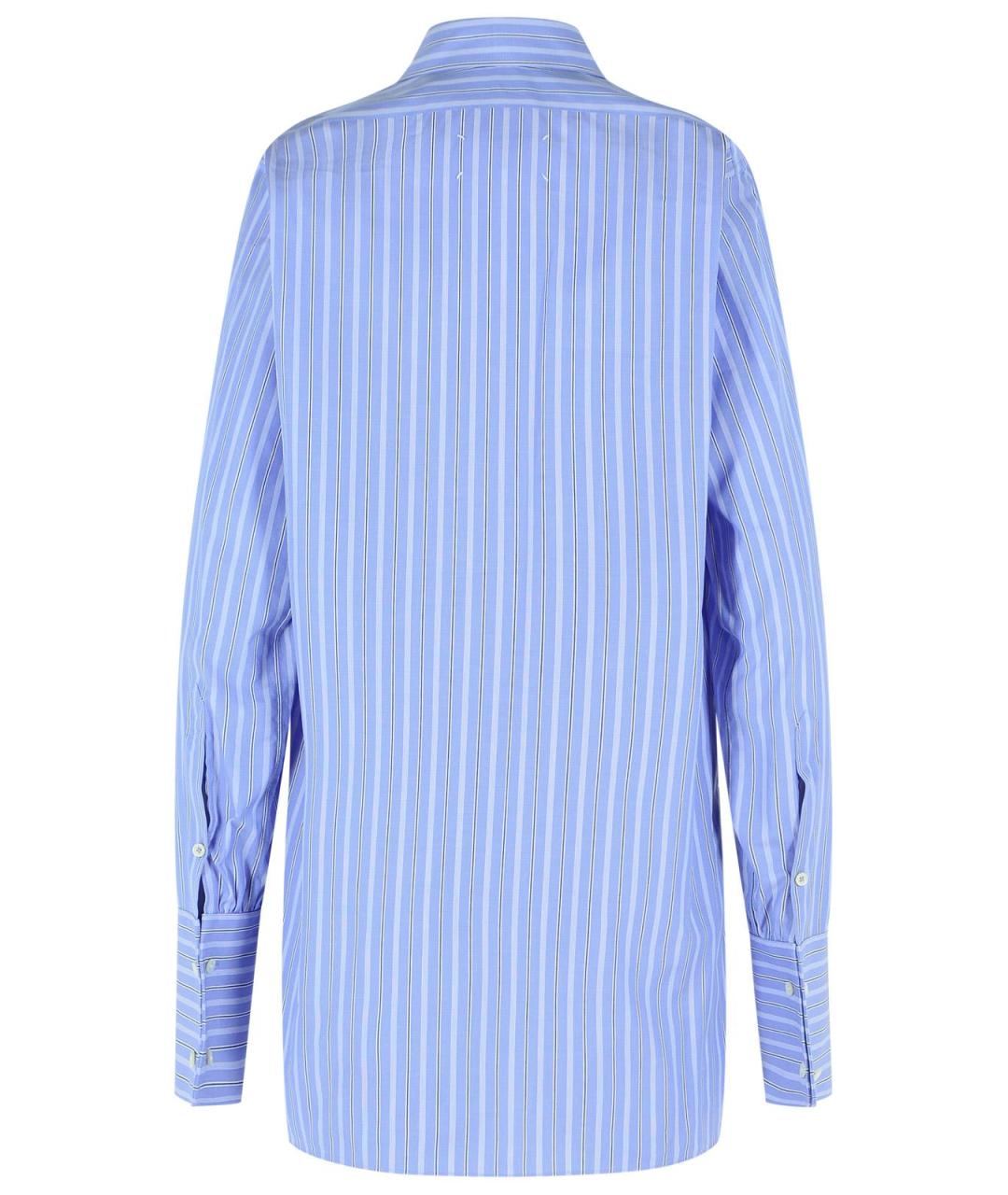 MAISON MARGIELA Голубая хлопковая рубашка, фото 3