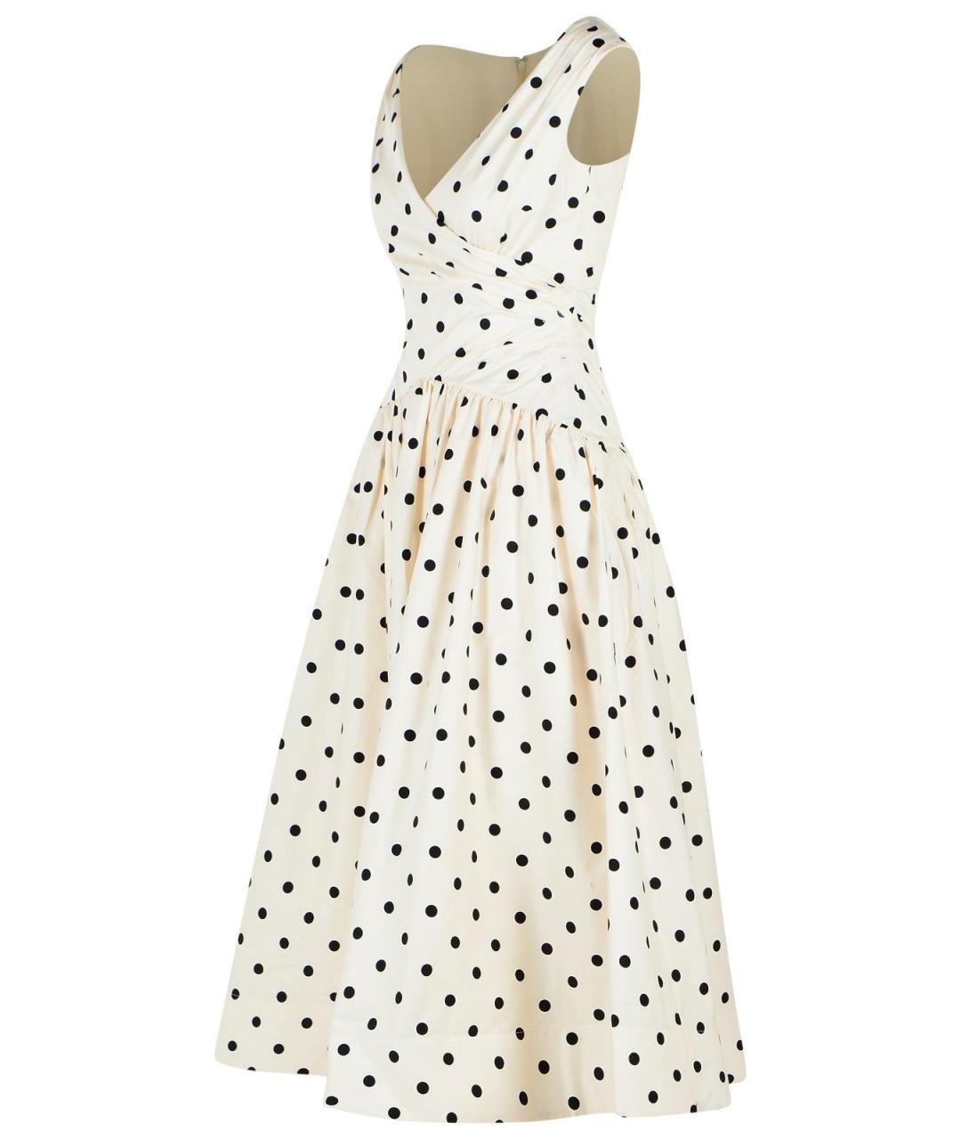 SELF-PORTRAIT Бежевое хлопковое повседневное платье, фото 2