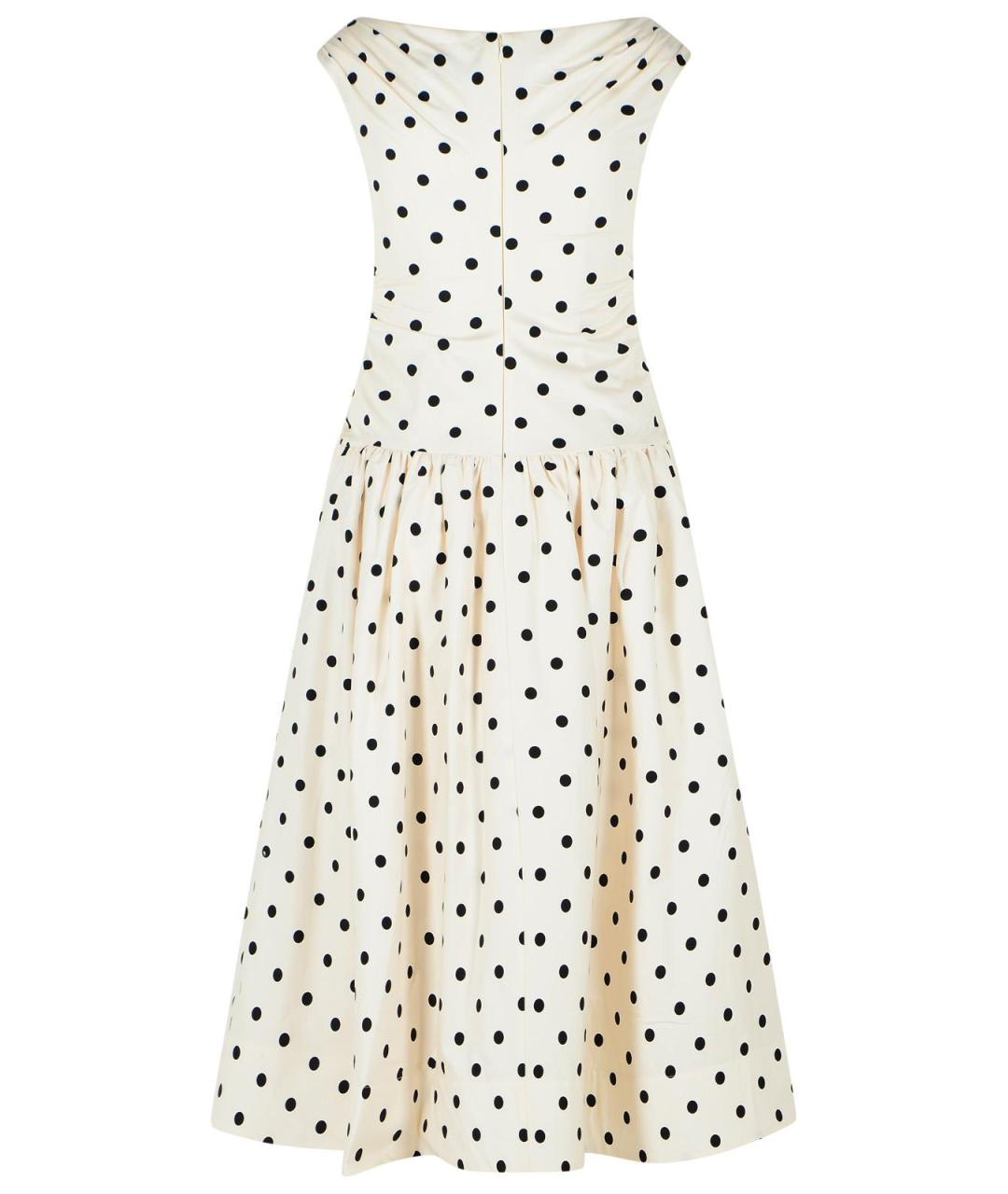 SELF-PORTRAIT Бежевое хлопковое повседневное платье, фото 3